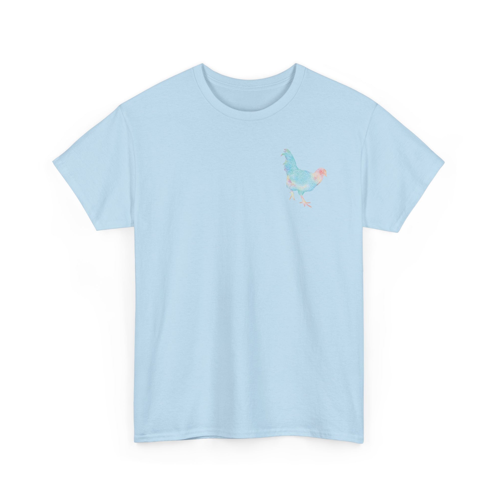 Unisex T-Shirt - Laser Rooster Neon Polygon Design - Casual Wear, Gift for Reptile Lovers, Animal Lovers Apparel, Unique Streetwear