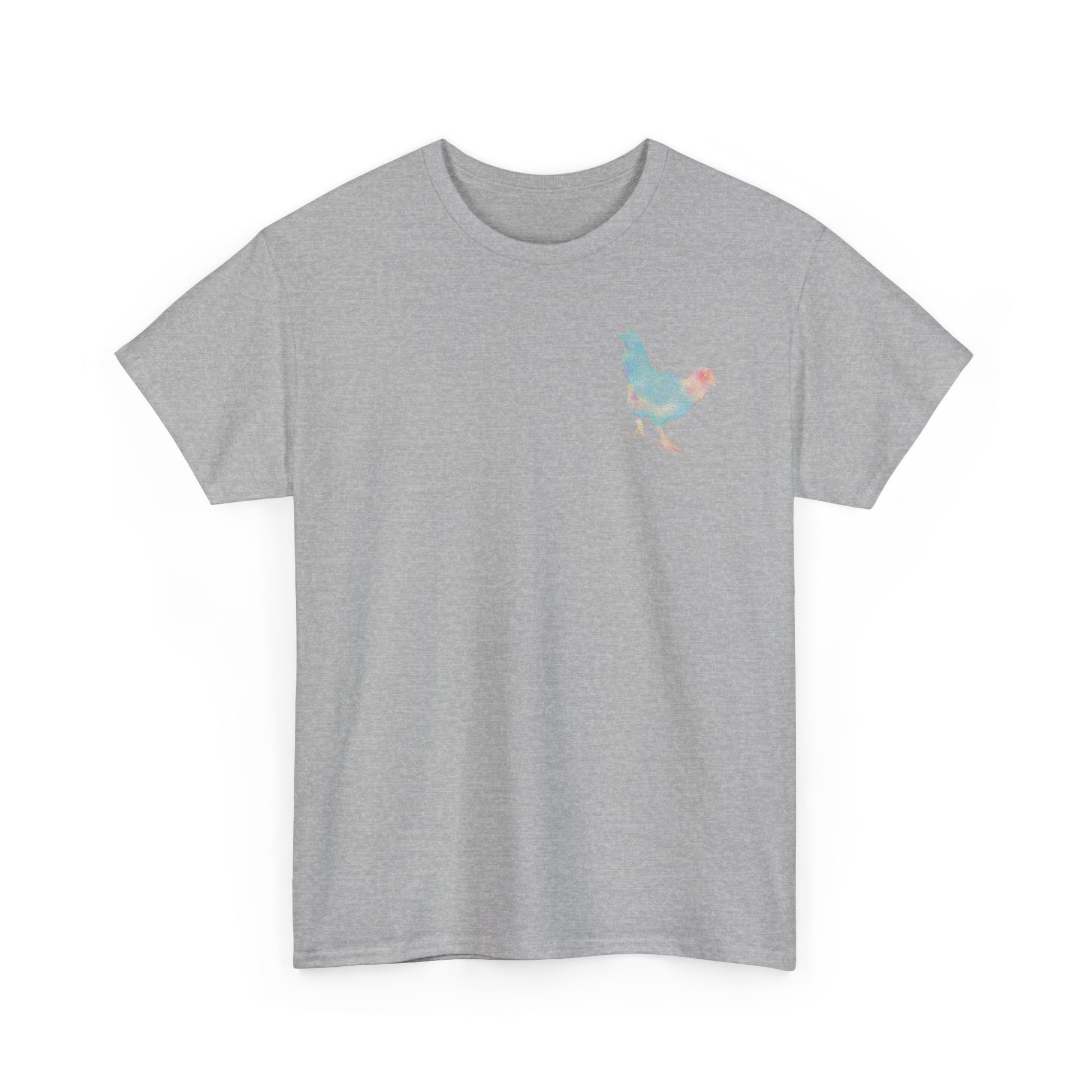 Unisex T-Shirt - Laser Rooster Neon Polygon Design - Casual Wear, Gift for Reptile Lovers, Animal Lovers Apparel, Unique Streetwear