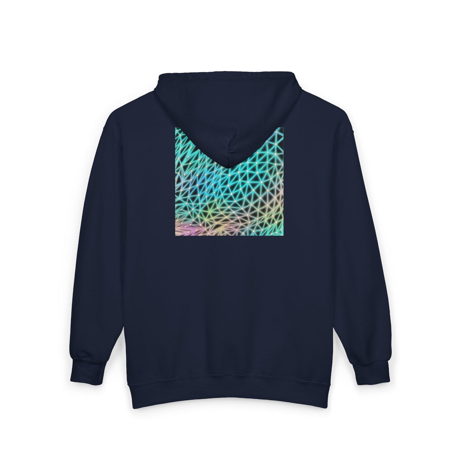 Zip-Up Hoodie - Ain’t Nothing Neon Polygon Design, Cozy Sweatshirt for Farm Lovers, Animal Lover Gift, Perfect for Fall Fashion, Casual Layering