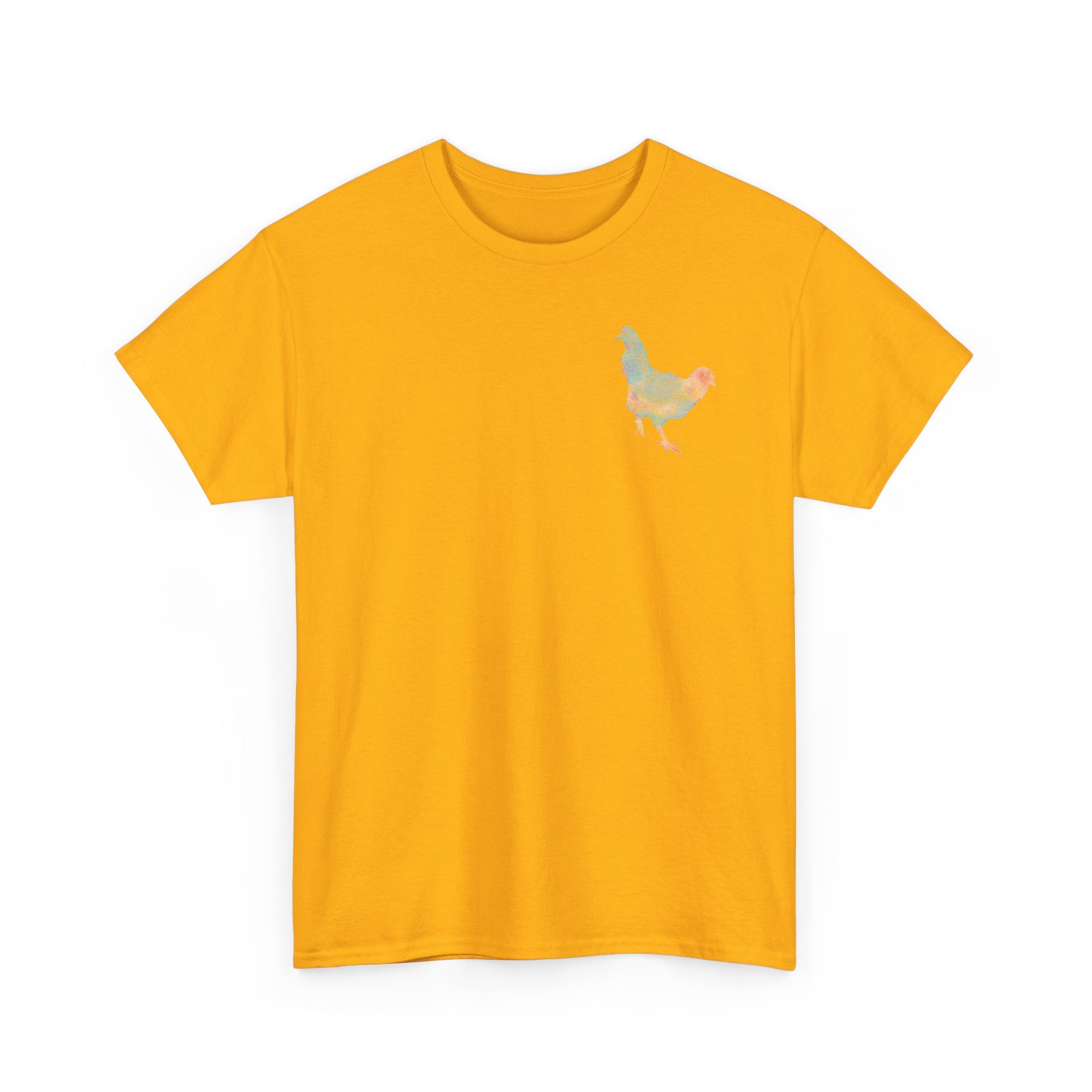 Unisex T-Shirt - Laser Rooster Neon Polygon Design - Casual Wear, Gift for Reptile Lovers, Animal Lovers Apparel, Unique Streetwear