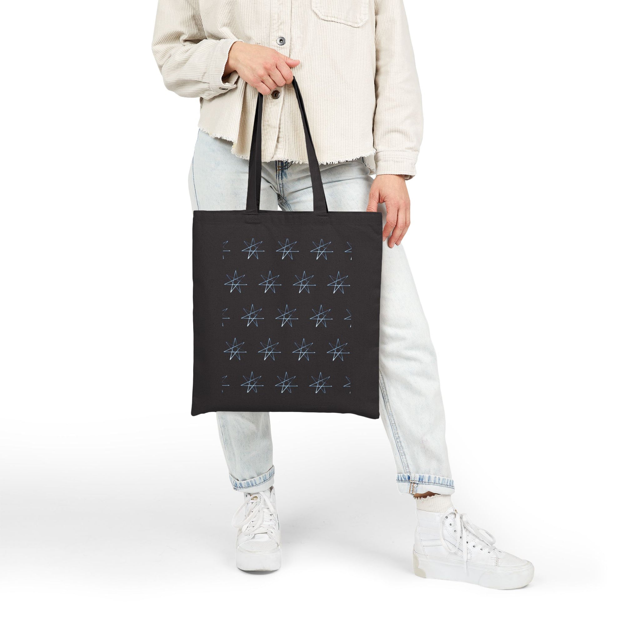 Cotton Canvas Tote - Fancy Rooster Neon Polygon Design, Bag Stylish Reusable Tote, Eco-Friendly Shopping Bag, Festival Accessory, Unique Gift