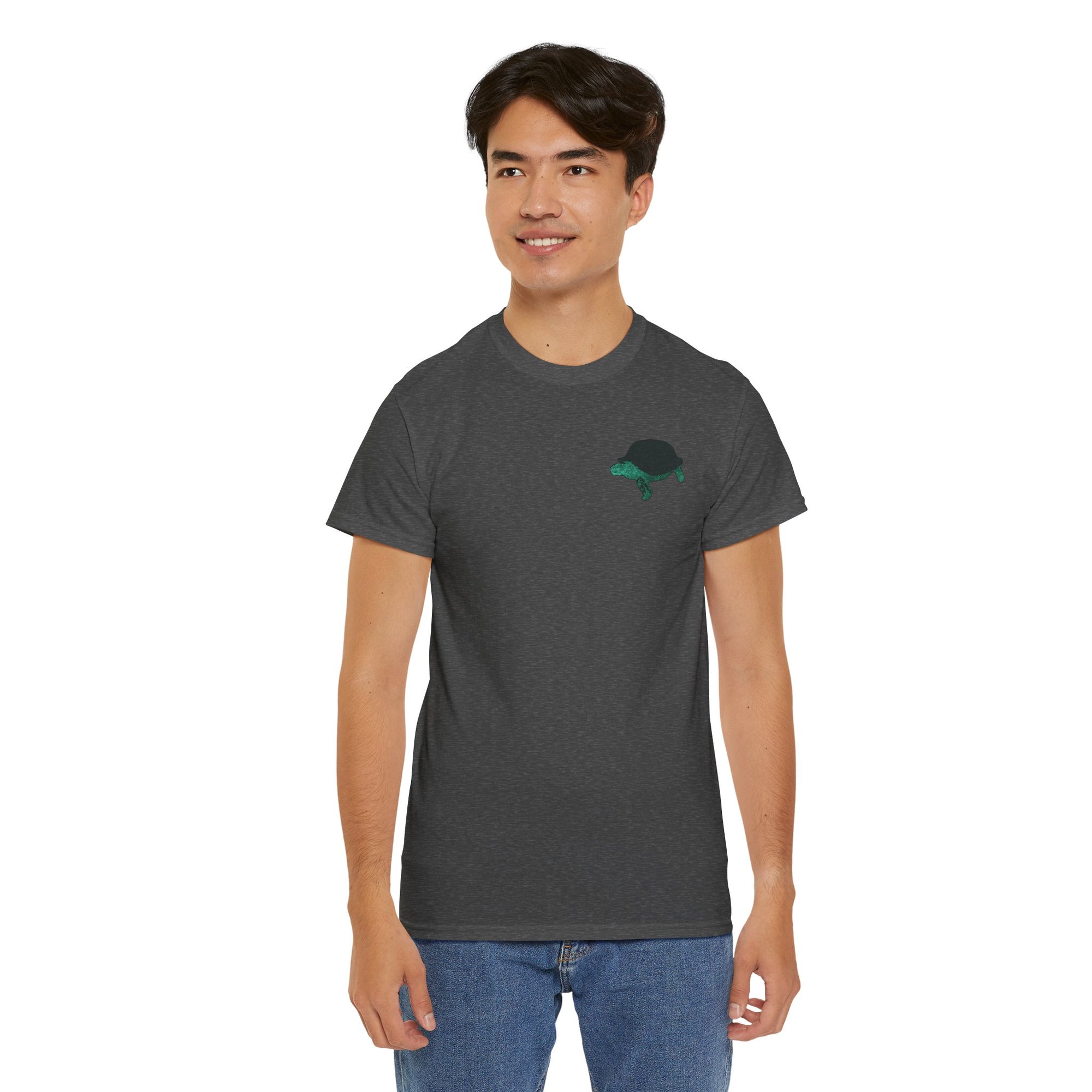 Unisex T-Shirt - Laser Tortoise Neon Polygon Design - Casual Wear, Gift for Reptile Lovers, Animal Lovers Apparel, Unique Streetwear
