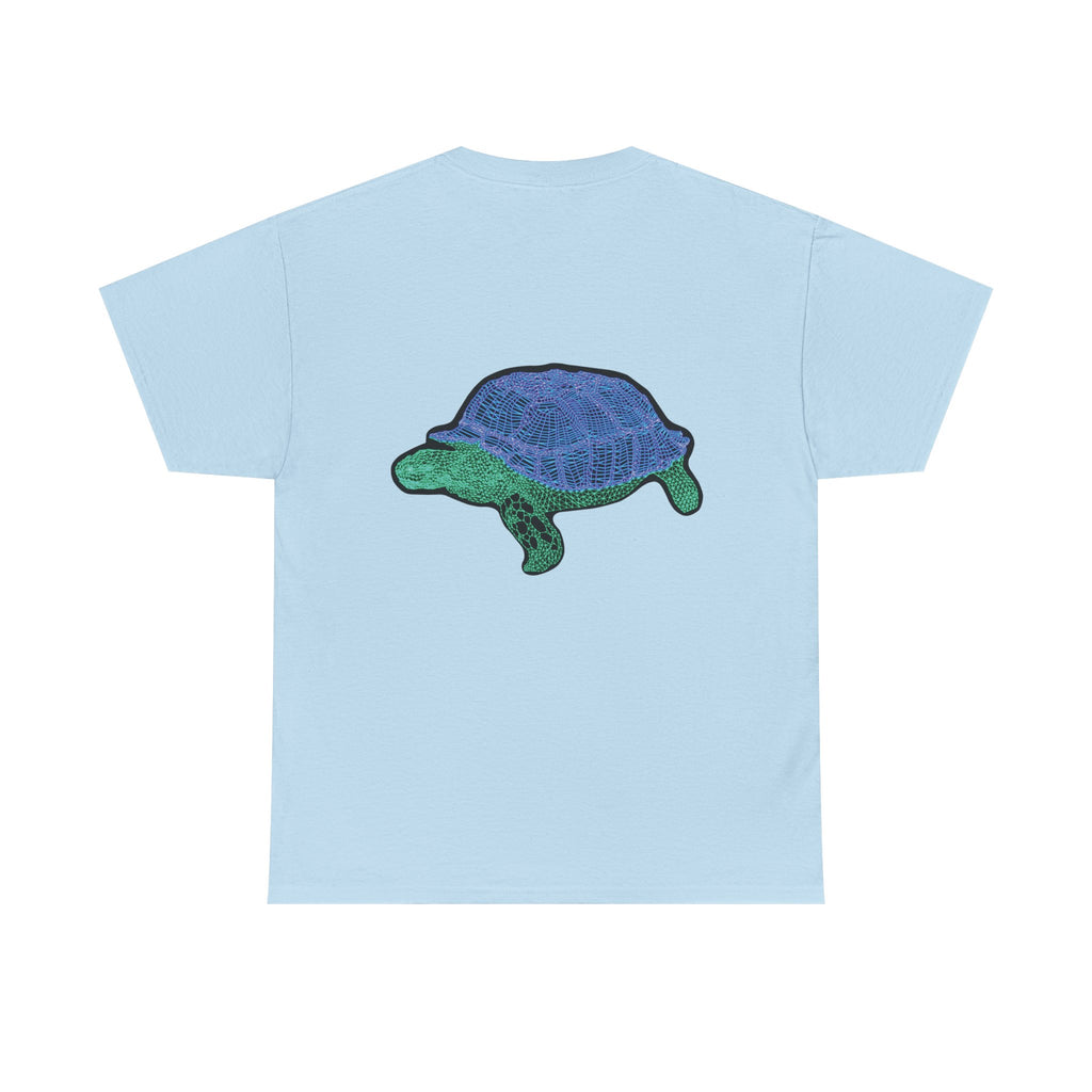 Unisex T-Shirt - Laser Tortoise In A Half Shell Neon Polygon Design - Casual Wear, Gift for Reptile Lovers, Animal Lovers Apparel, Unique Streetwear
