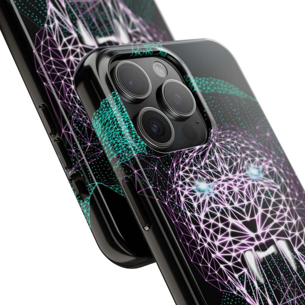 Phone Case - Fierce Panther Neon Polygon Design, Tough Phone Cases for Adventurers, Unique Smartphone Protector, Gift for Tech Lovers, Stylish Cell Phone [...]