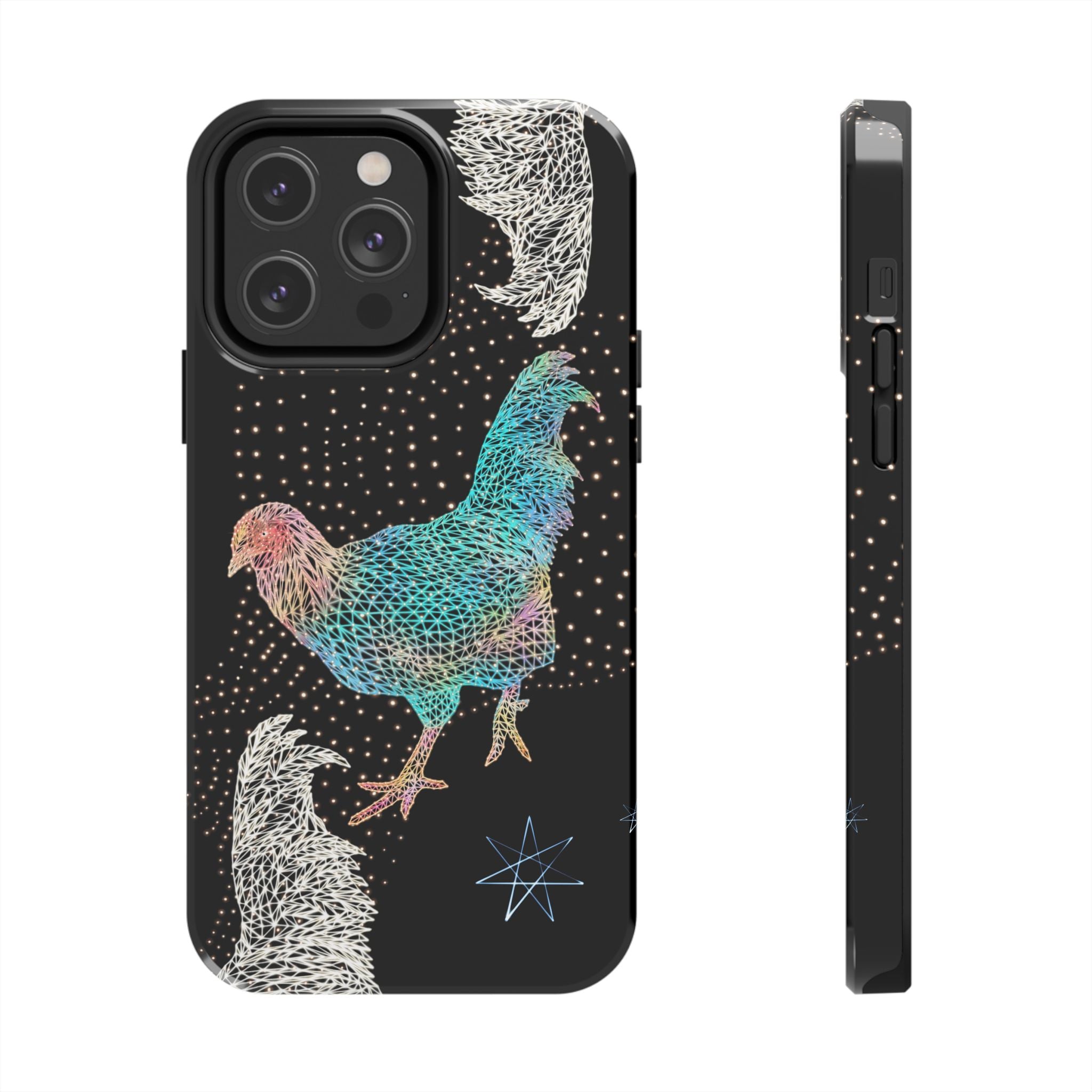 Phone Case - Fancy Rooster Neon Polygon Design, Tough Phone Cases for Adventurers, Unique Smartphone Protector, Gift for Tech Lovers, Stylish Cell Phone [...]
