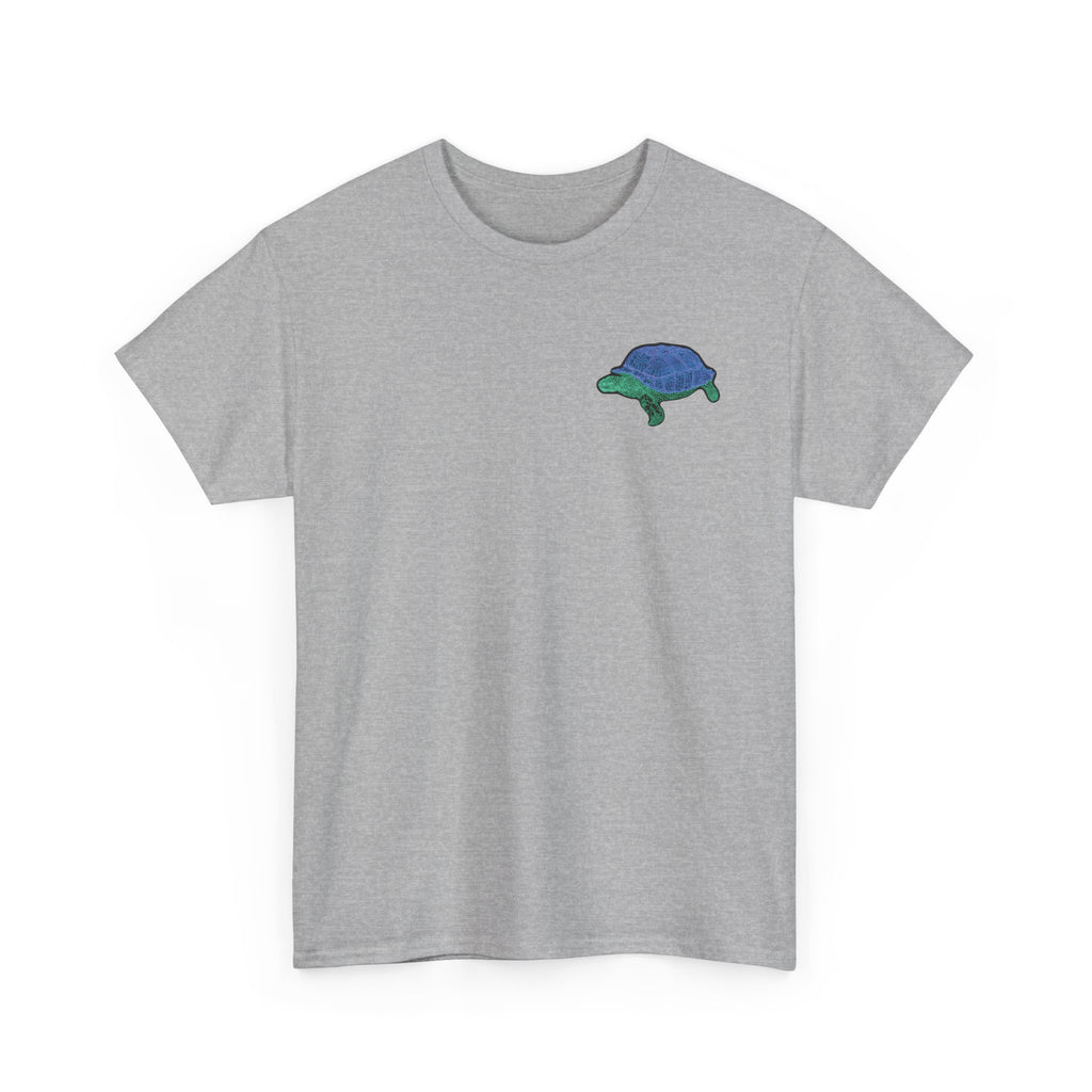 Unisex T-Shirt - Laser Tortoise In A Half Shell Neon Polygon Design - Casual Wear, Gift for Reptile Lovers, Animal Lovers Apparel, Unique Streetwear