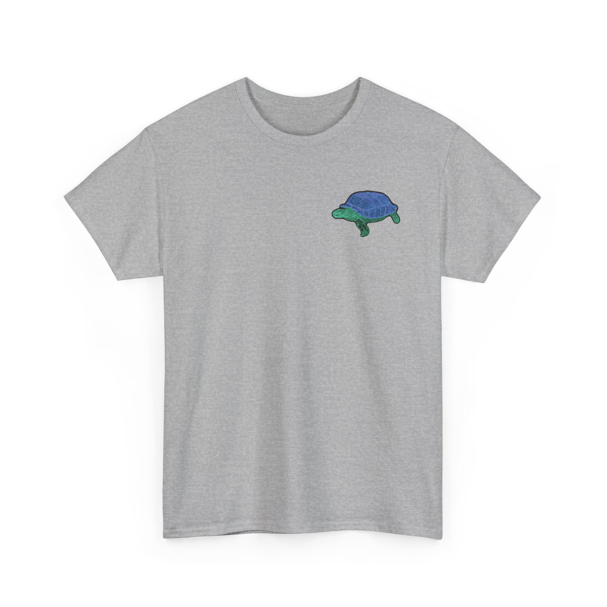 Unisex T-Shirt - Laser Tortoise In A Half Shell Neon Polygon Design - Casual Wear, Gift for Reptile Lovers, Animal Lovers Apparel, Unique Streetwear