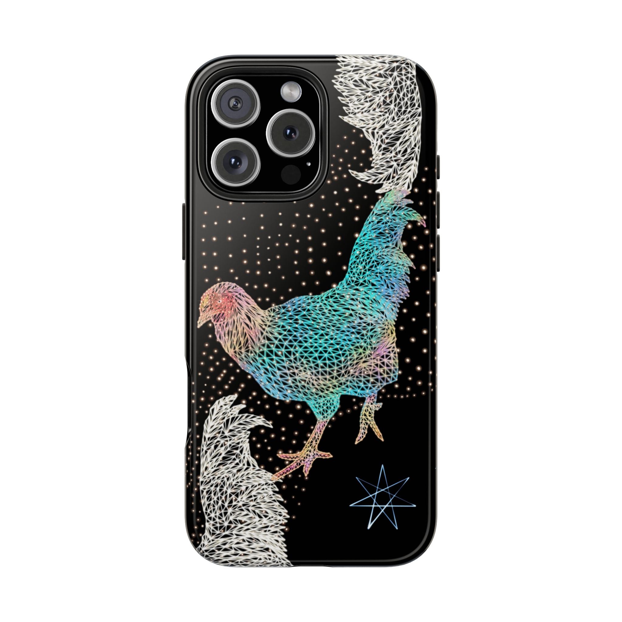 Phone Case - Fancy Rooster Neon Polygon Design, Tough Phone Cases for Adventurers, Unique Smartphone Protector, Gift for Tech Lovers, Stylish Cell Phone [...]