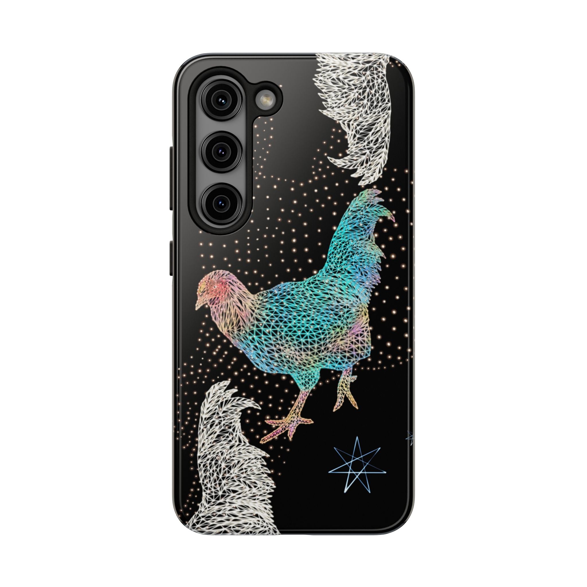 Phone Case - Fancy Rooster Neon Polygon Design, Tough Phone Cases for Adventurers, Unique Smartphone Protector, Gift for Tech Lovers, Stylish Cell Phone [...]