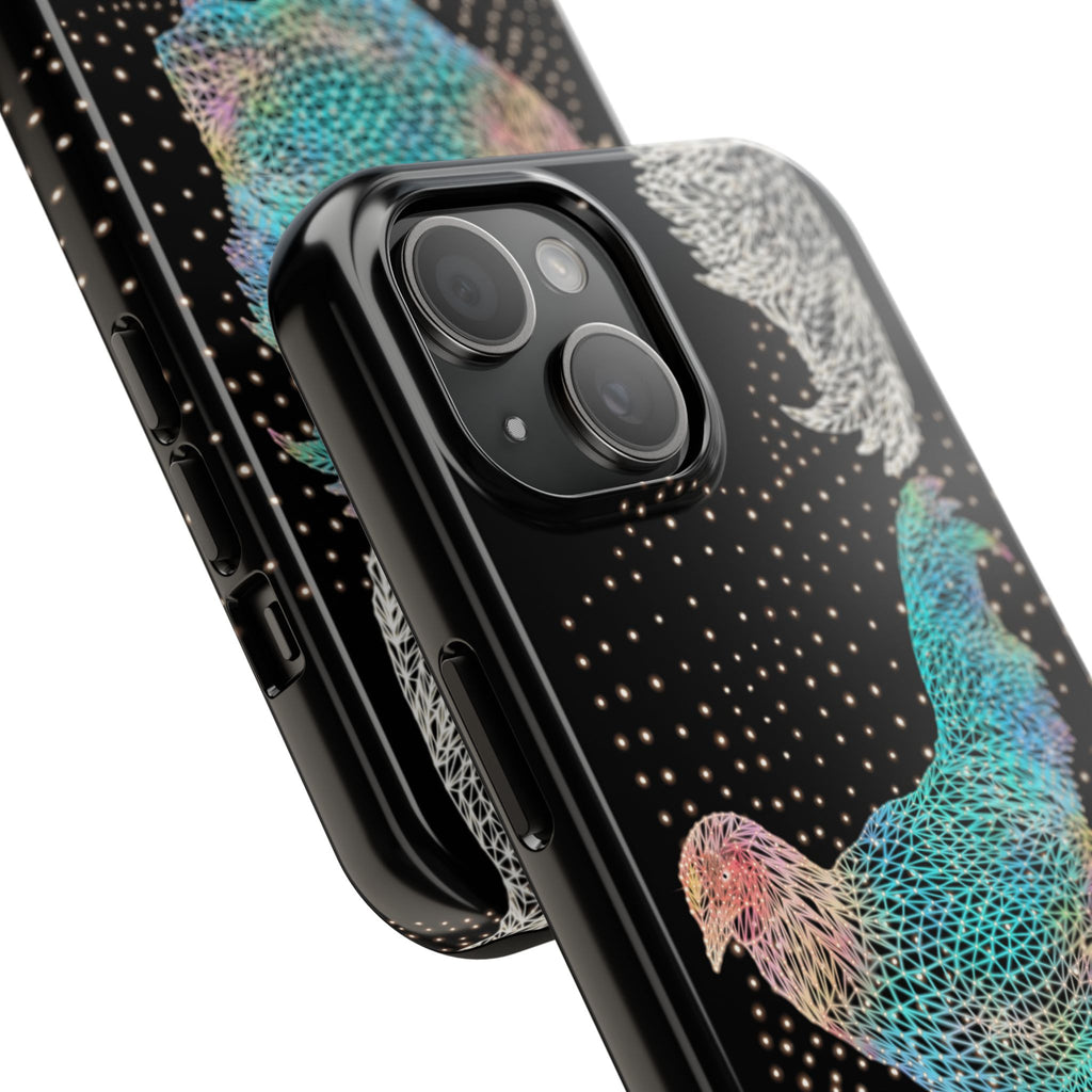 Phone Case - Fancy Rooster Neon Polygon Design, Tough Phone Cases for Adventurers, Unique Smartphone Protector, Gift for Tech Lovers, Stylish Cell Phone [...]