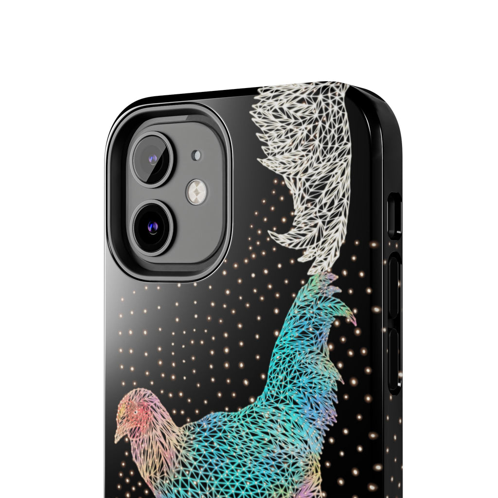 Phone Case - Fancy Rooster Neon Polygon Design, Tough Phone Cases for Adventurers, Unique Smartphone Protector, Gift for Tech Lovers, Stylish Cell Phone [...]