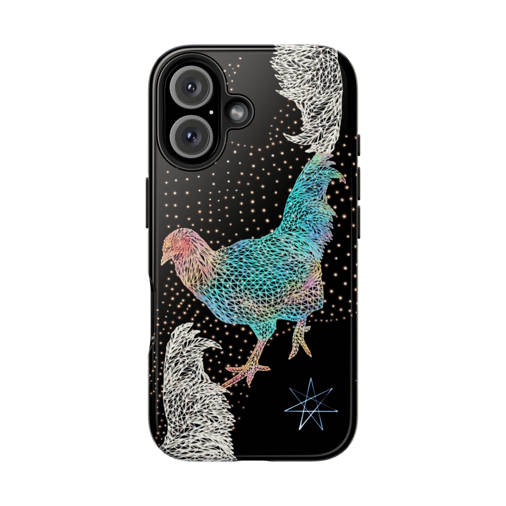 Phone Case - Fancy Rooster Neon Polygon Design, Tough Phone Cases for Adventurers, Unique Smartphone Protector, Gift for Tech Lovers, Stylish Cell Phone [...]