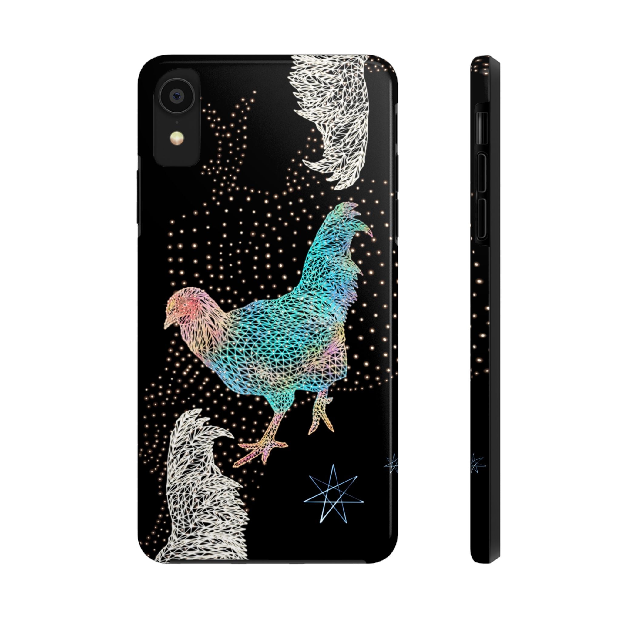 Phone Case - Fancy Rooster Neon Polygon Design, Tough Phone Cases for Adventurers, Unique Smartphone Protector, Gift for Tech Lovers, Stylish Cell Phone [...]