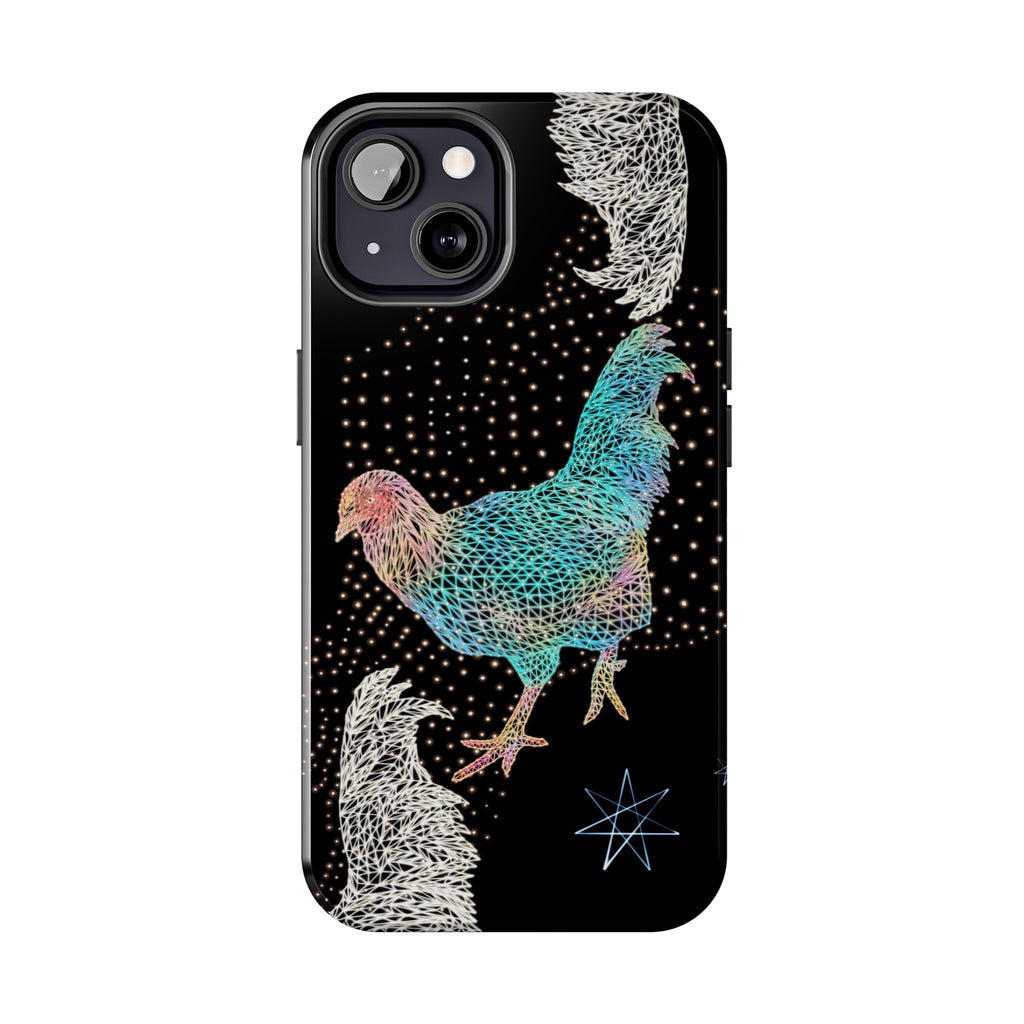 Phone Case - Fancy Rooster Neon Polygon Design, Tough Phone Cases for Adventurers, Unique Smartphone Protector, Gift for Tech Lovers, Stylish Cell Phone [...]