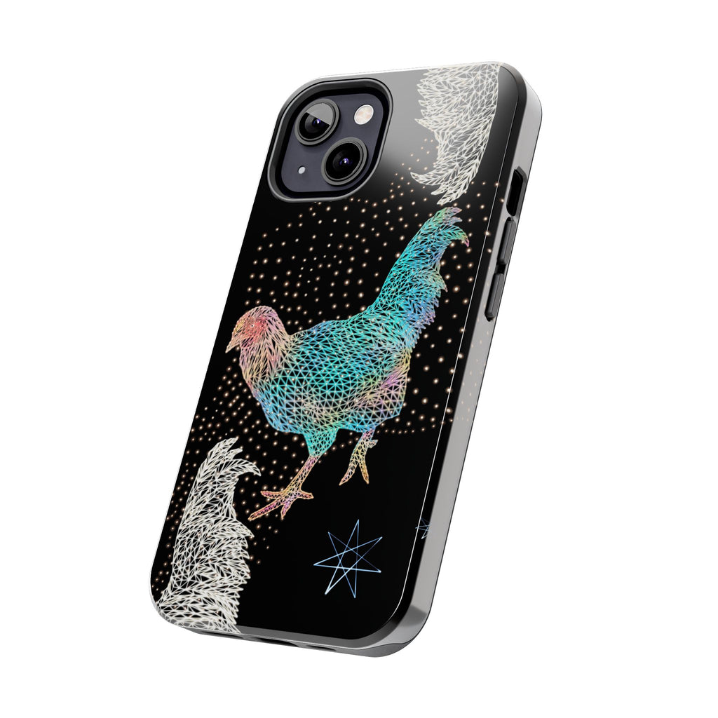 Phone Case - Fancy Rooster Neon Polygon Design, Tough Phone Cases for Adventurers, Unique Smartphone Protector, Gift for Tech Lovers, Stylish Cell Phone [...]