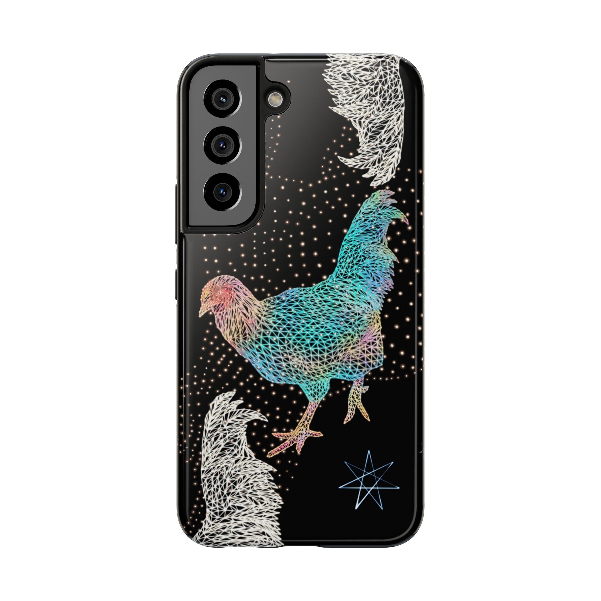 Phone Case - Fancy Rooster Neon Polygon Design, Tough Phone Cases for Adventurers, Unique Smartphone Protector, Gift for Tech Lovers, Stylish Cell Phone [...]