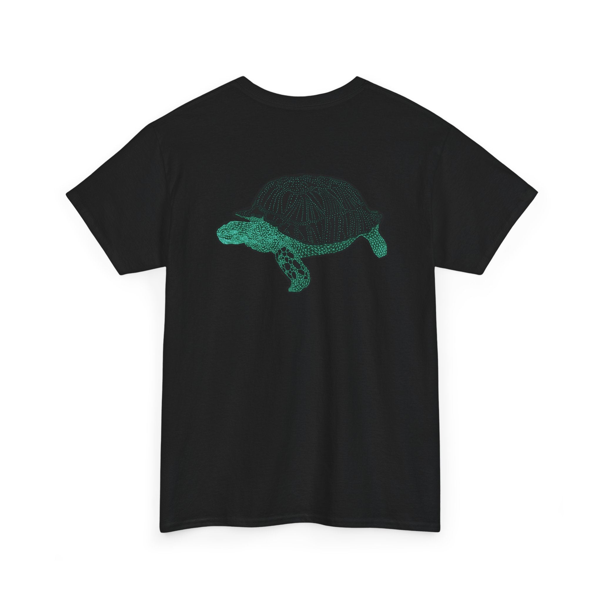 Unisex T-Shirt - Laser Tortoise Neon Polygon Design - Casual Wear, Gift for Reptile Lovers, Animal Lovers Apparel, Unique Streetwear