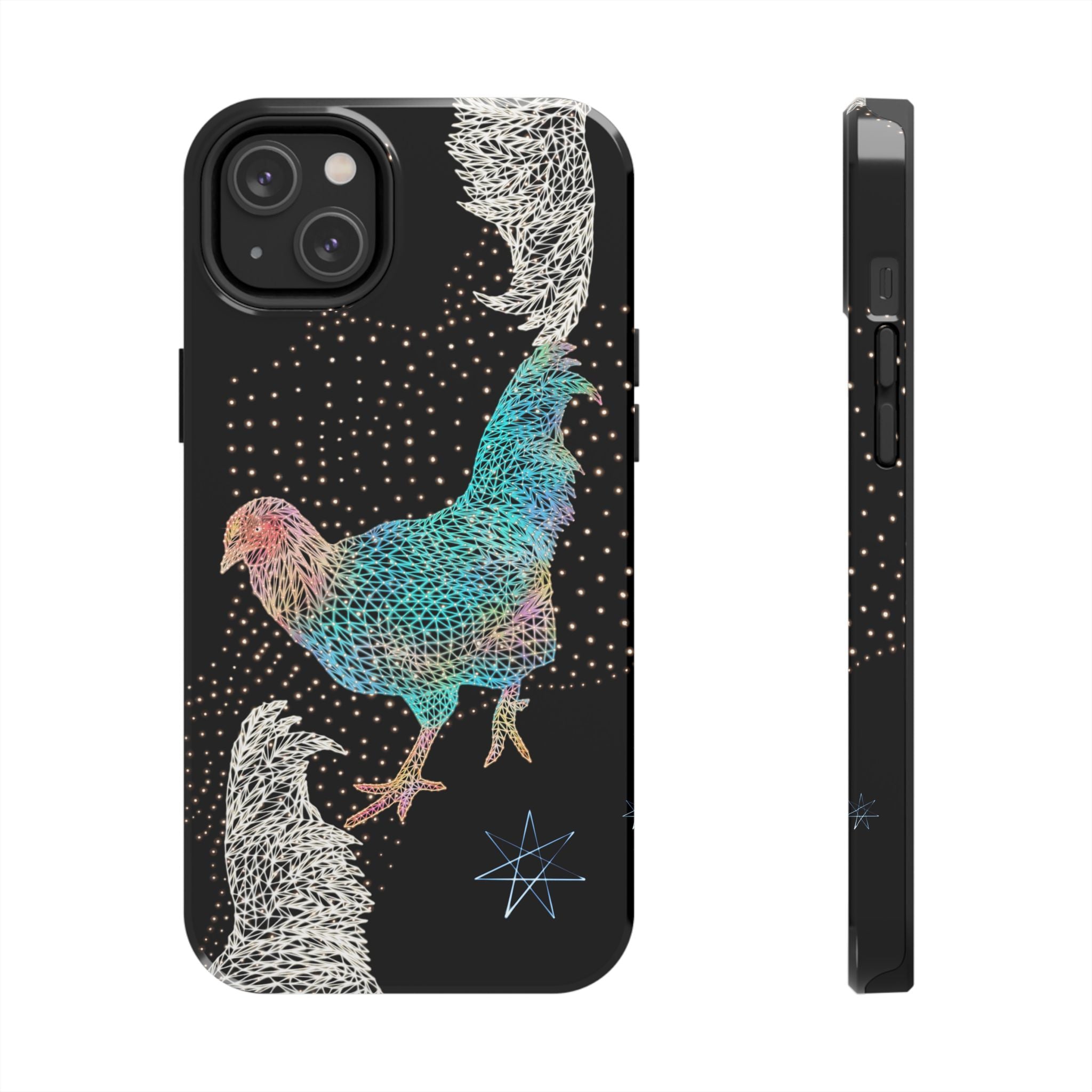 Phone Case - Fancy Rooster Neon Polygon Design, Tough Phone Cases for Adventurers, Unique Smartphone Protector, Gift for Tech Lovers, Stylish Cell Phone [...]