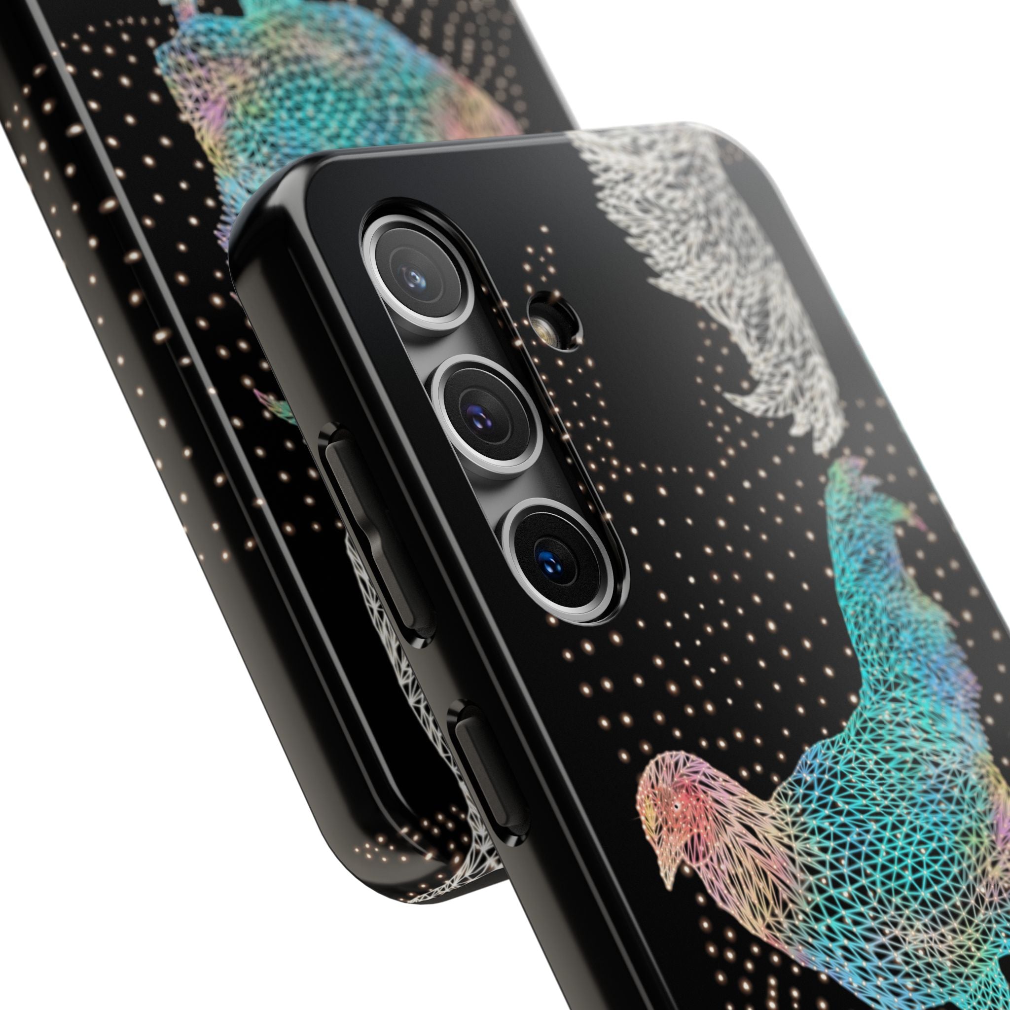 Phone Case - Fancy Rooster Neon Polygon Design, Tough Phone Cases for Adventurers, Unique Smartphone Protector, Gift for Tech Lovers, Stylish Cell Phone [...]