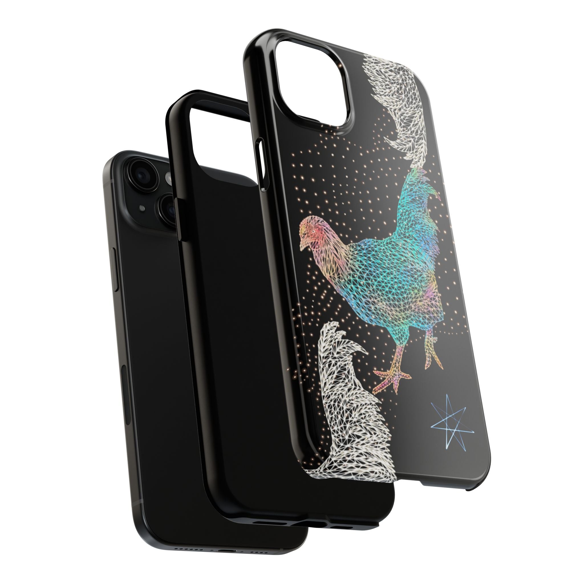 Phone Case - Fancy Rooster Neon Polygon Design, Tough Phone Cases for Adventurers, Unique Smartphone Protector, Gift for Tech Lovers, Stylish Cell Phone [...]