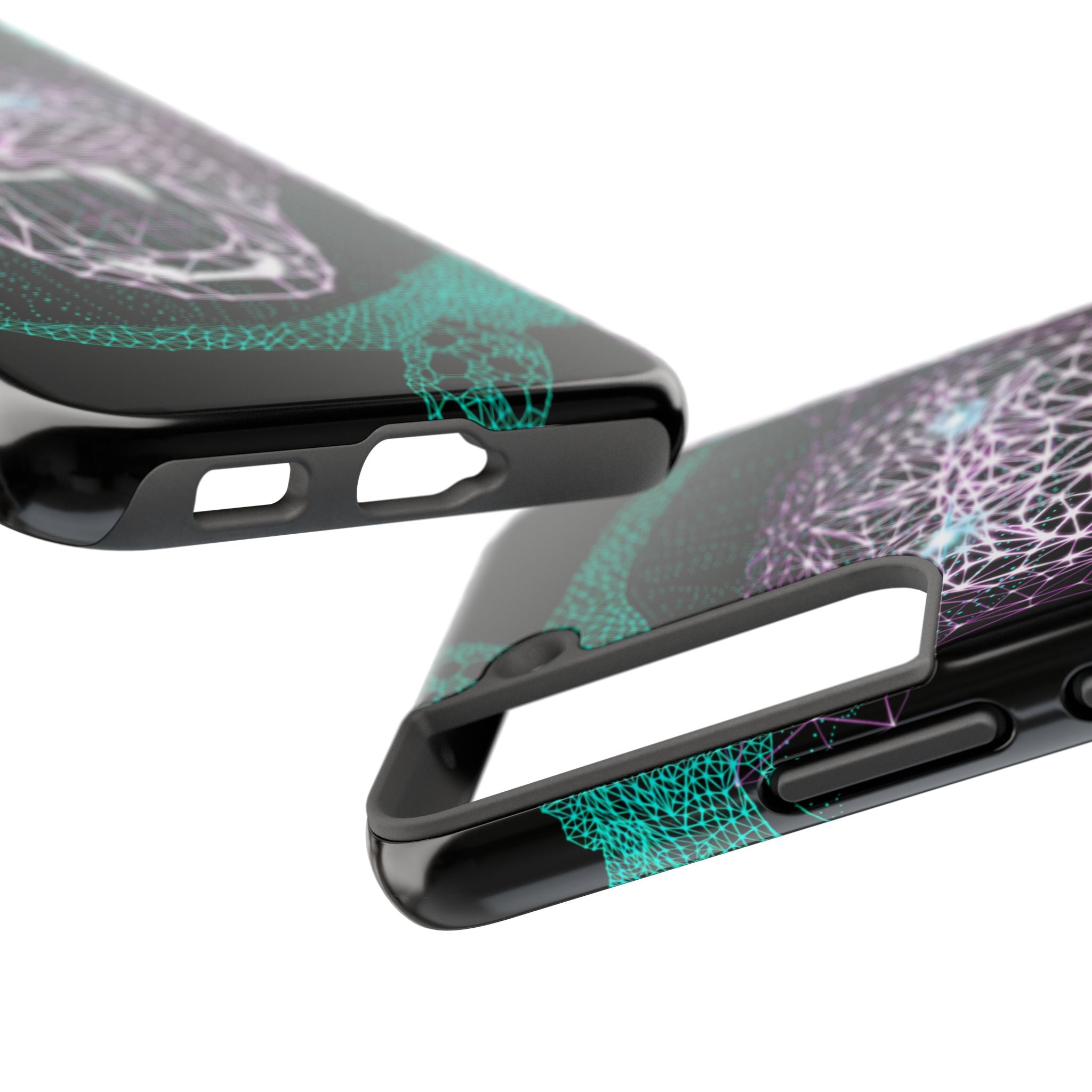 Phone Case - Fierce Panther Neon Polygon Design, Tough Phone Cases for Adventurers, Unique Smartphone Protector, Gift for Tech Lovers, Stylish Cell Phone [...]