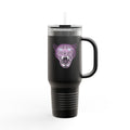 Compact Insulated Travel Mug - Laser Panther Neon Polygon Design, Perfect for on-the-go coffee lovers, Durable tumbler, Outdoor adventures, Birthday [...]