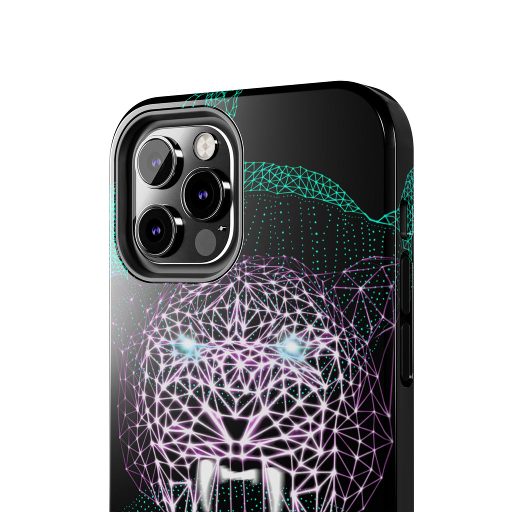 Phone Case - Fierce Panther Neon Polygon Design, Tough Phone Cases for Adventurers, Unique Smartphone Protector, Gift for Tech Lovers, Stylish Cell Phone [...]