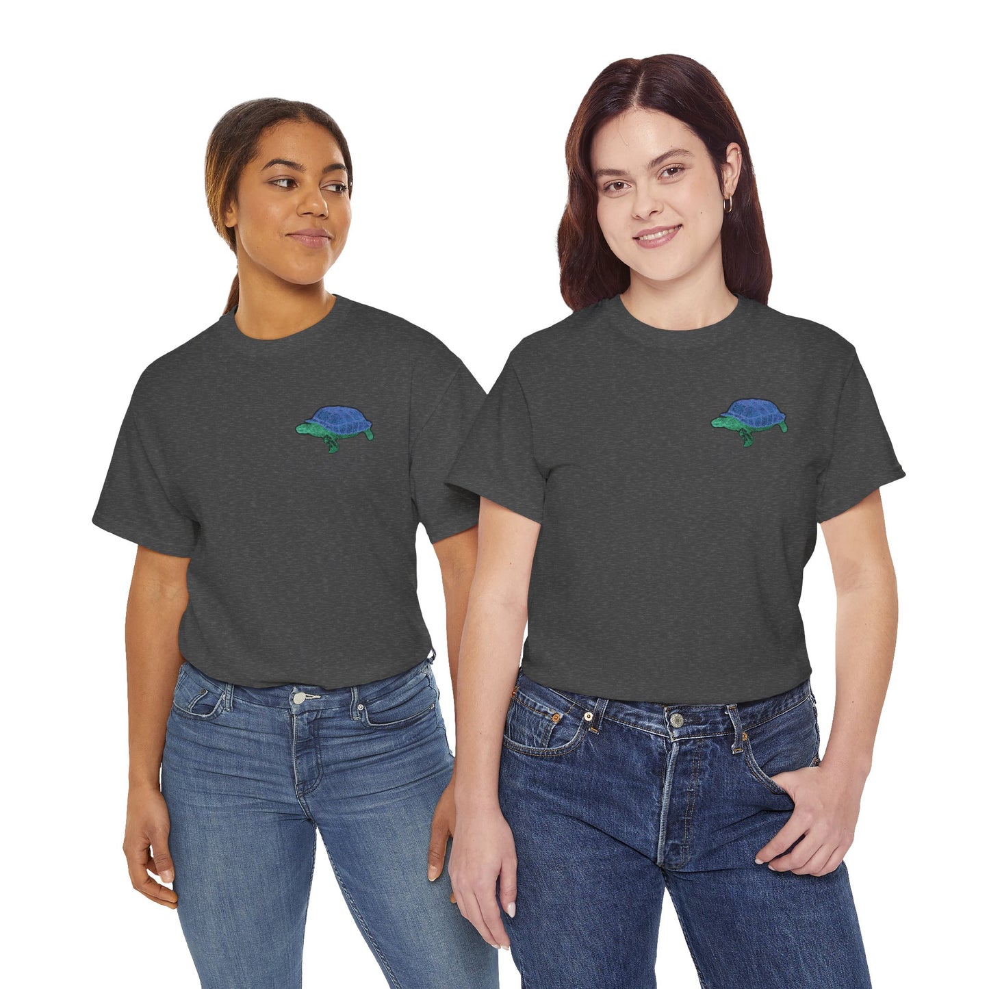 Unisex T-Shirt - Laser Tortoise In A Half Shell Neon Polygon Design - Casual Wear, Gift for Reptile Lovers, Animal Lovers Apparel, Unique Streetwear