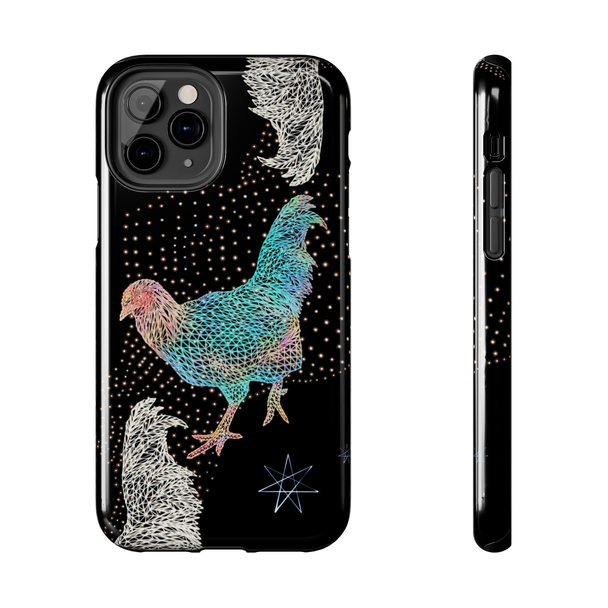 Phone Case - Fancy Rooster Neon Polygon Design, Tough Phone Cases for Adventurers, Unique Smartphone Protector, Gift for Tech Lovers, Stylish Cell Phone [...]