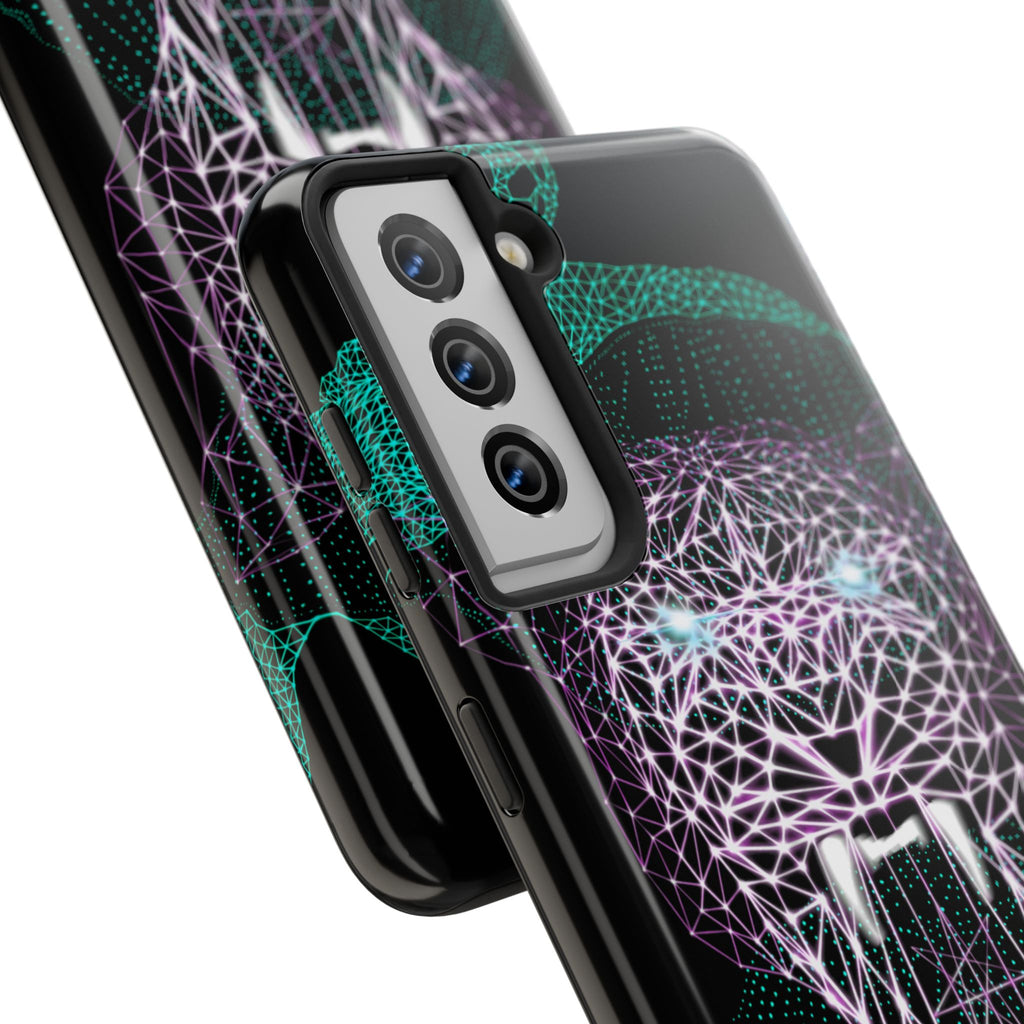 Phone Case - Fierce Panther Neon Polygon Design, Tough Phone Cases for Adventurers, Unique Smartphone Protector, Gift for Tech Lovers, Stylish Cell Phone [...]