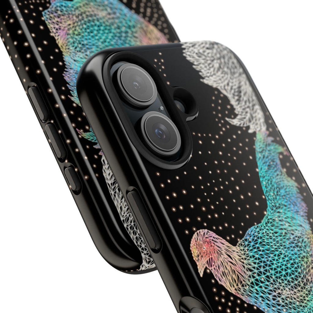 Phone Case - Fancy Rooster Neon Polygon Design, Tough Phone Cases for Adventurers, Unique Smartphone Protector, Gift for Tech Lovers, Stylish Cell Phone [...]