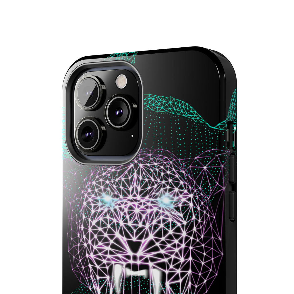 Phone Case - Fierce Panther Neon Polygon Design, Tough Phone Cases for Adventurers, Unique Smartphone Protector, Gift for Tech Lovers, Stylish Cell Phone [...]