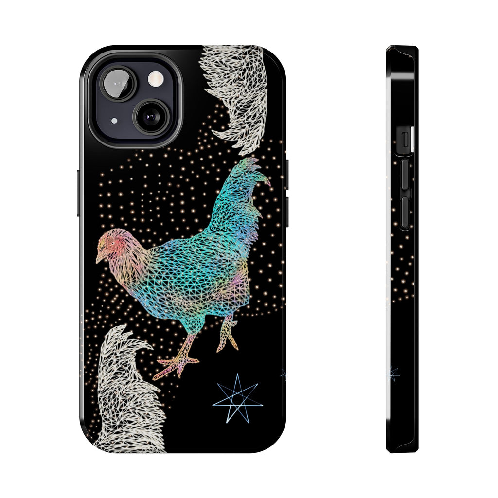 Phone Case - Fancy Rooster Neon Polygon Design, Tough Phone Cases for Adventurers, Unique Smartphone Protector, Gift for Tech Lovers, Stylish Cell Phone [...]