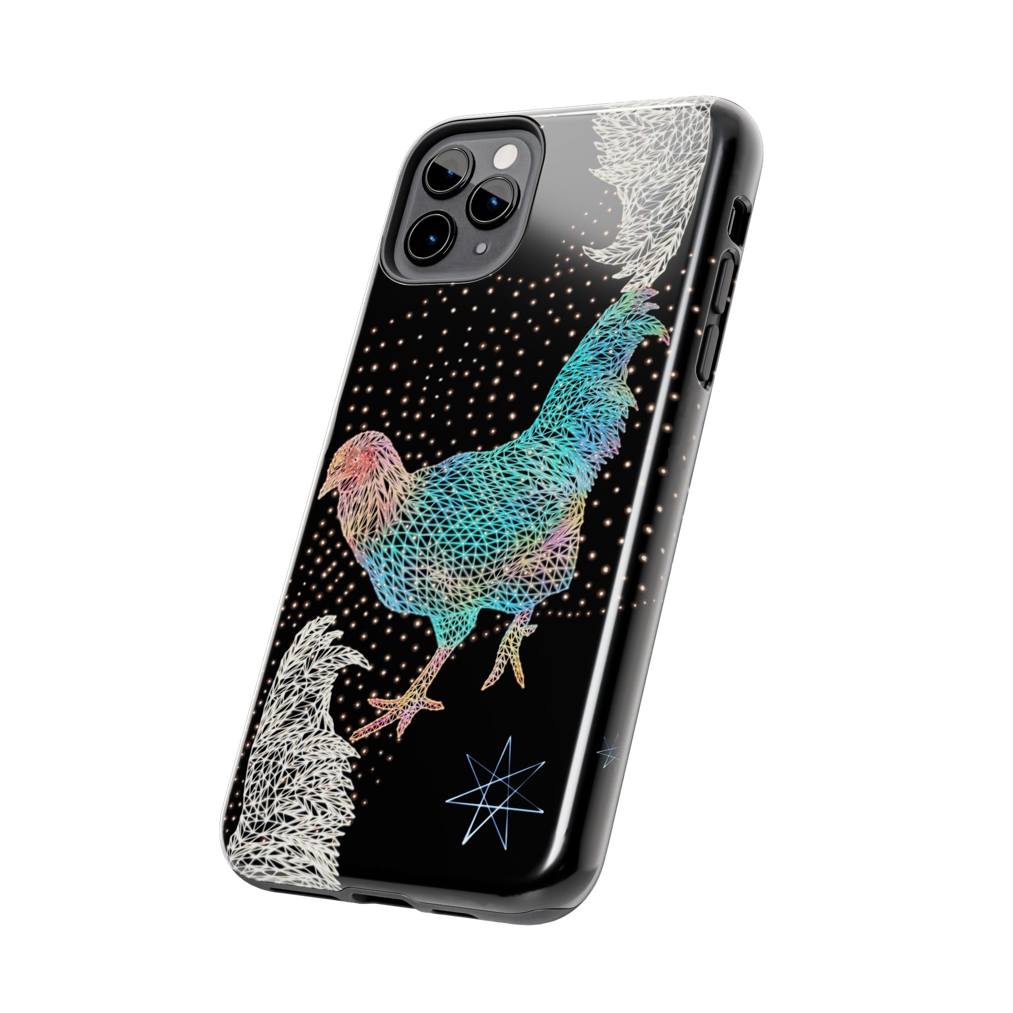 Phone Case - Fancy Rooster Neon Polygon Design, Tough Phone Cases for Adventurers, Unique Smartphone Protector, Gift for Tech Lovers, Stylish Cell Phone [...]