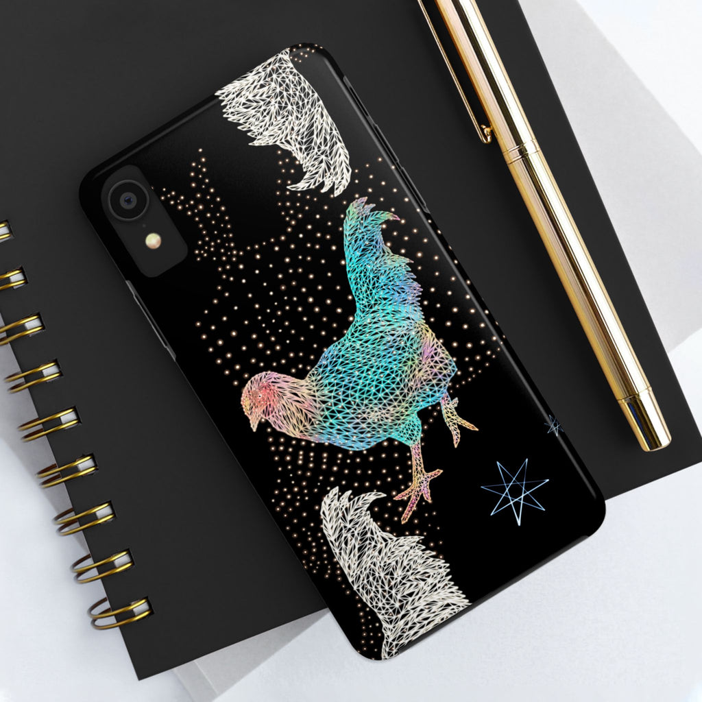 Phone Case - Fancy Rooster Neon Polygon Design, Tough Phone Cases for Adventurers, Unique Smartphone Protector, Gift for Tech Lovers, Stylish Cell Phone [...]