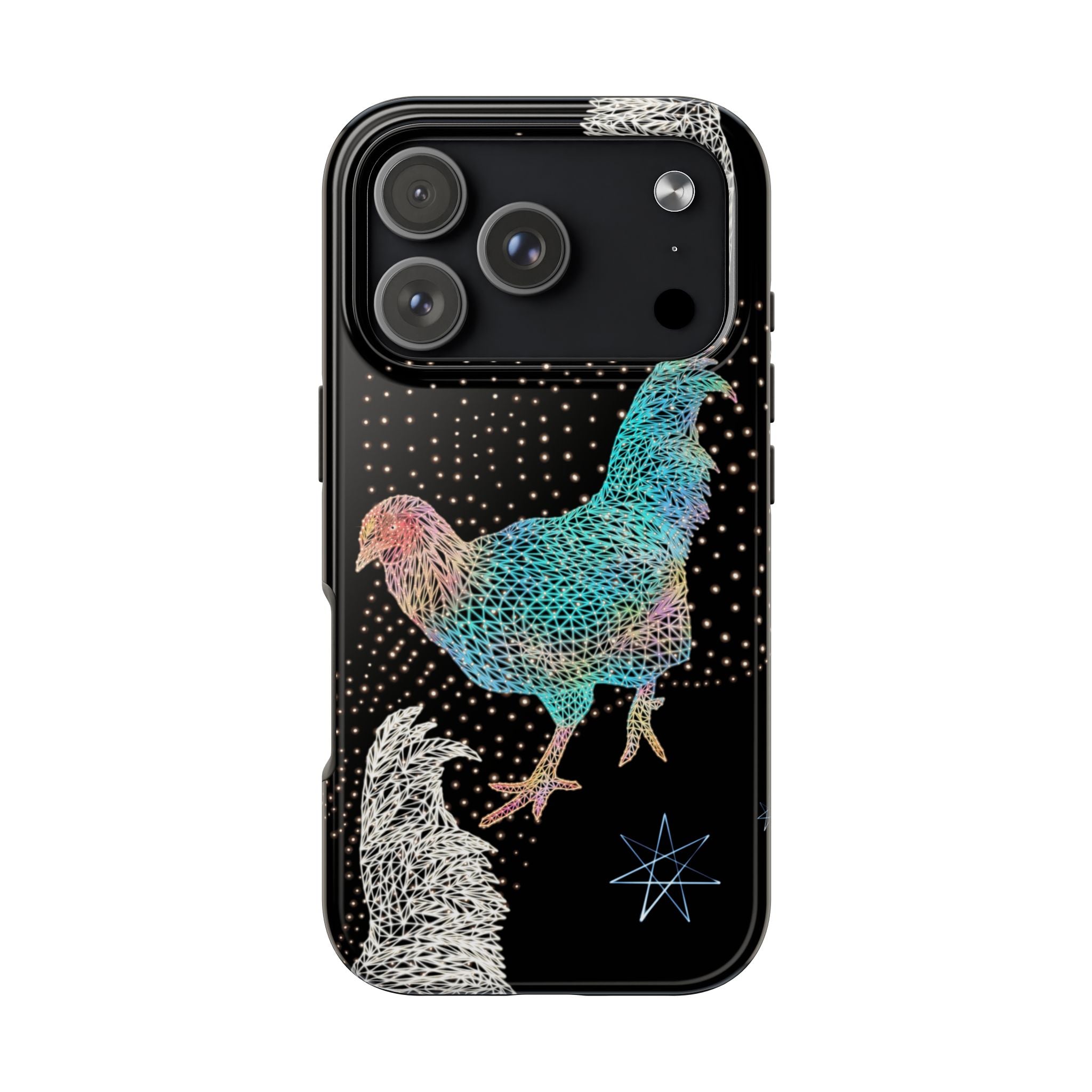 Phone Case - Fancy Rooster Neon Polygon Design, Tough Phone Cases for Adventurers, Unique Smartphone Protector, Gift for Tech Lovers, Stylish Cell Phone [...]