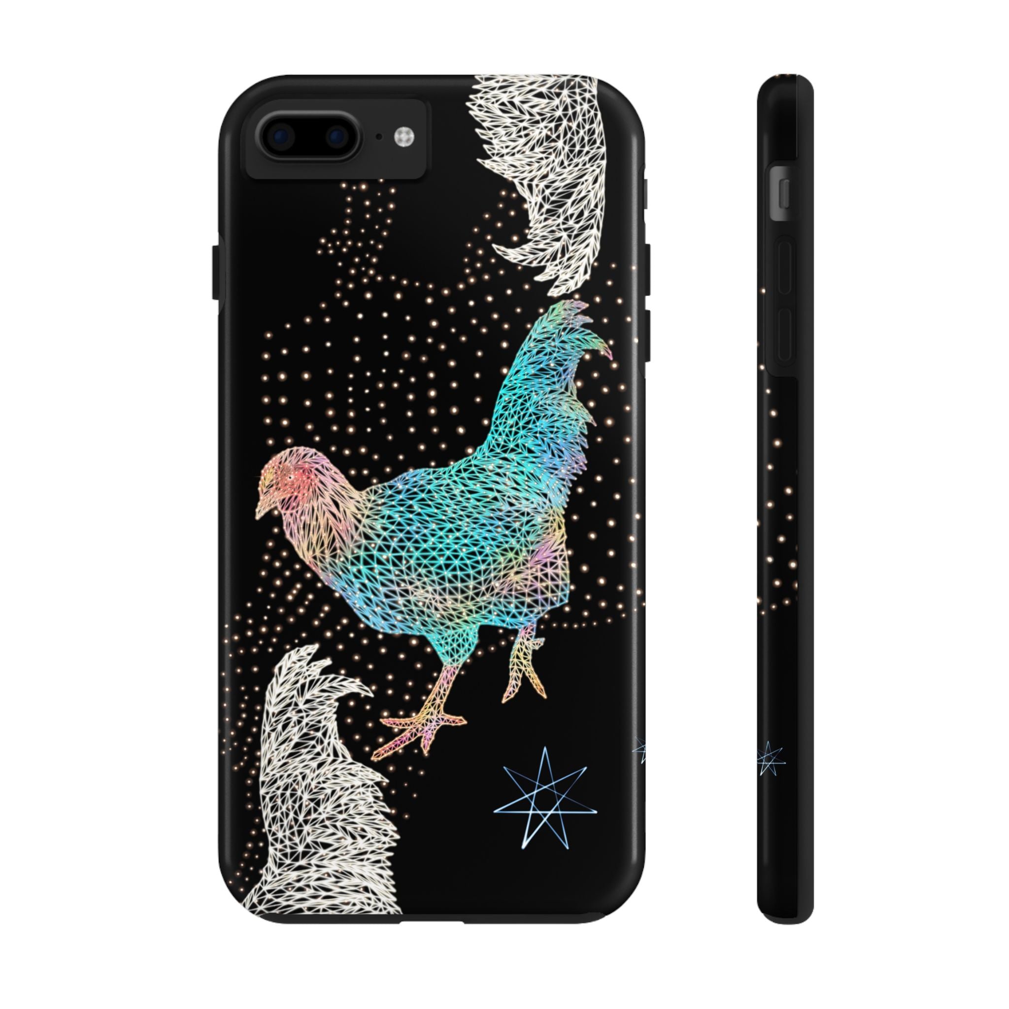 Phone Case - Fancy Rooster Neon Polygon Design, Tough Phone Cases for Adventurers, Unique Smartphone Protector, Gift for Tech Lovers, Stylish Cell Phone [...]