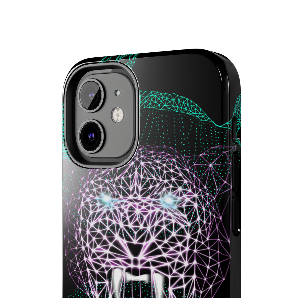 Phone Case - Fierce Panther Neon Polygon Design, Tough Phone Cases for Adventurers, Unique Smartphone Protector, Gift for Tech Lovers, Stylish Cell Phone [...]