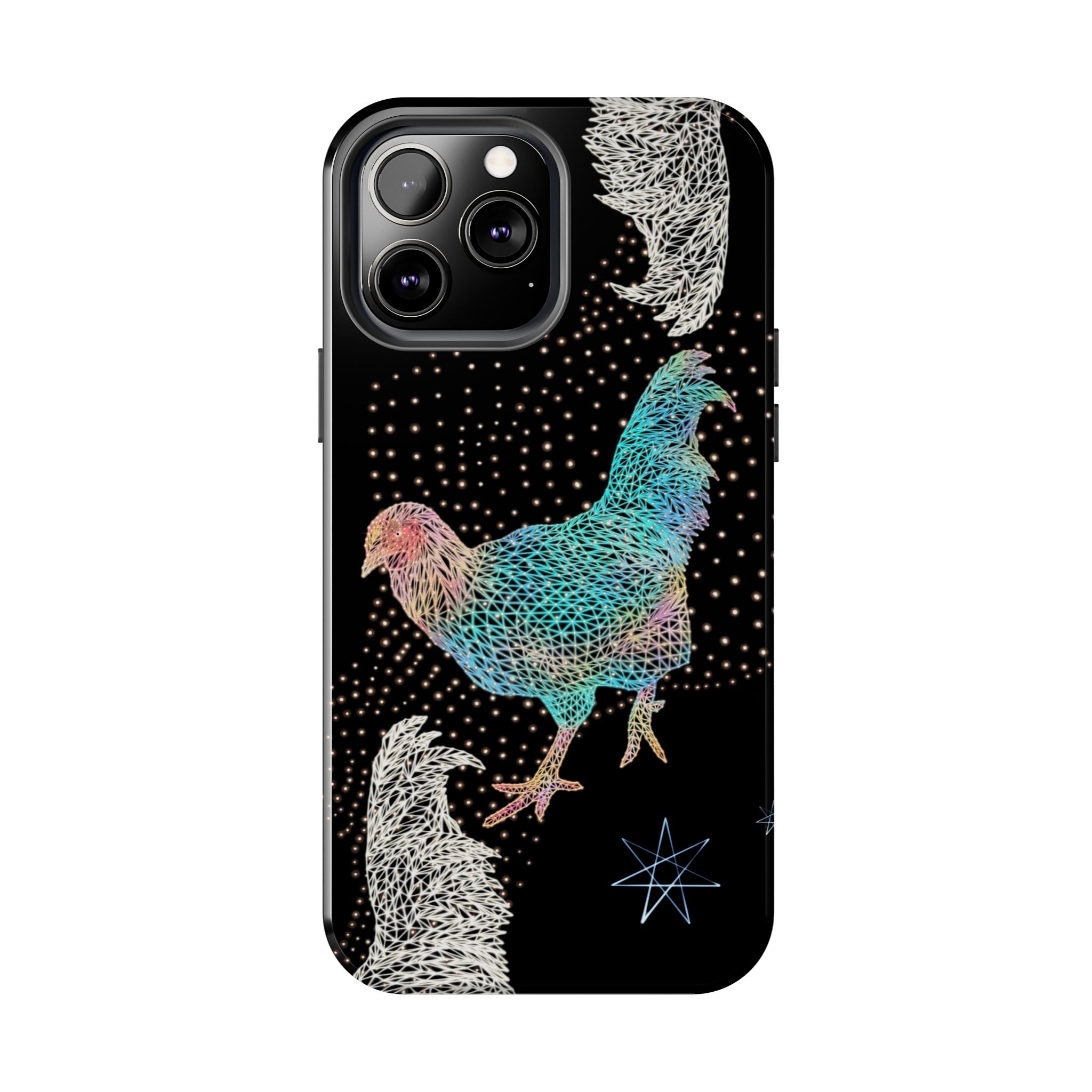 Phone Case - Fancy Rooster Neon Polygon Design, Tough Phone Cases for Adventurers, Unique Smartphone Protector, Gift for Tech Lovers, Stylish Cell Phone [...]