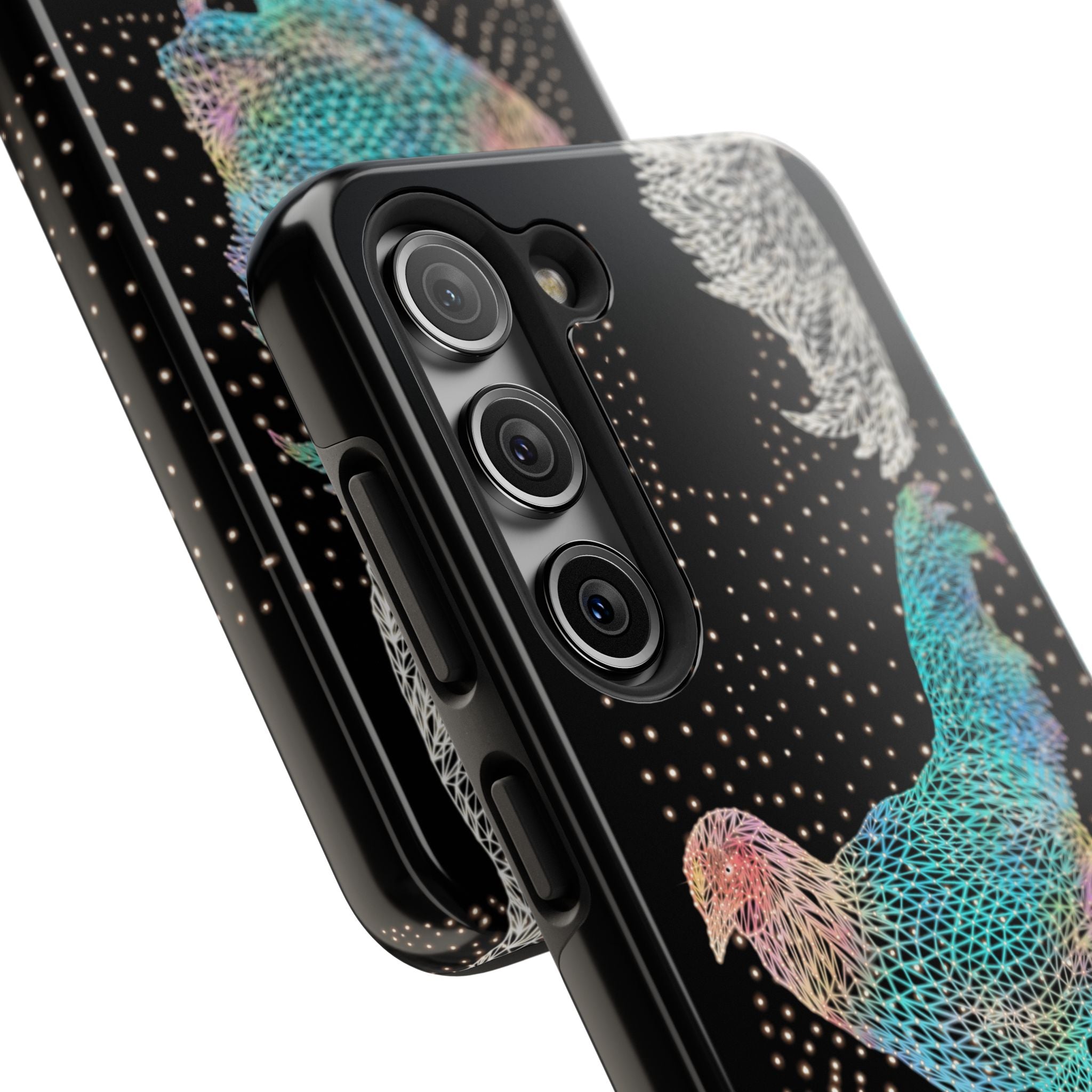 Phone Case - Fancy Rooster Neon Polygon Design, Tough Phone Cases for Adventurers, Unique Smartphone Protector, Gift for Tech Lovers, Stylish Cell Phone [...]