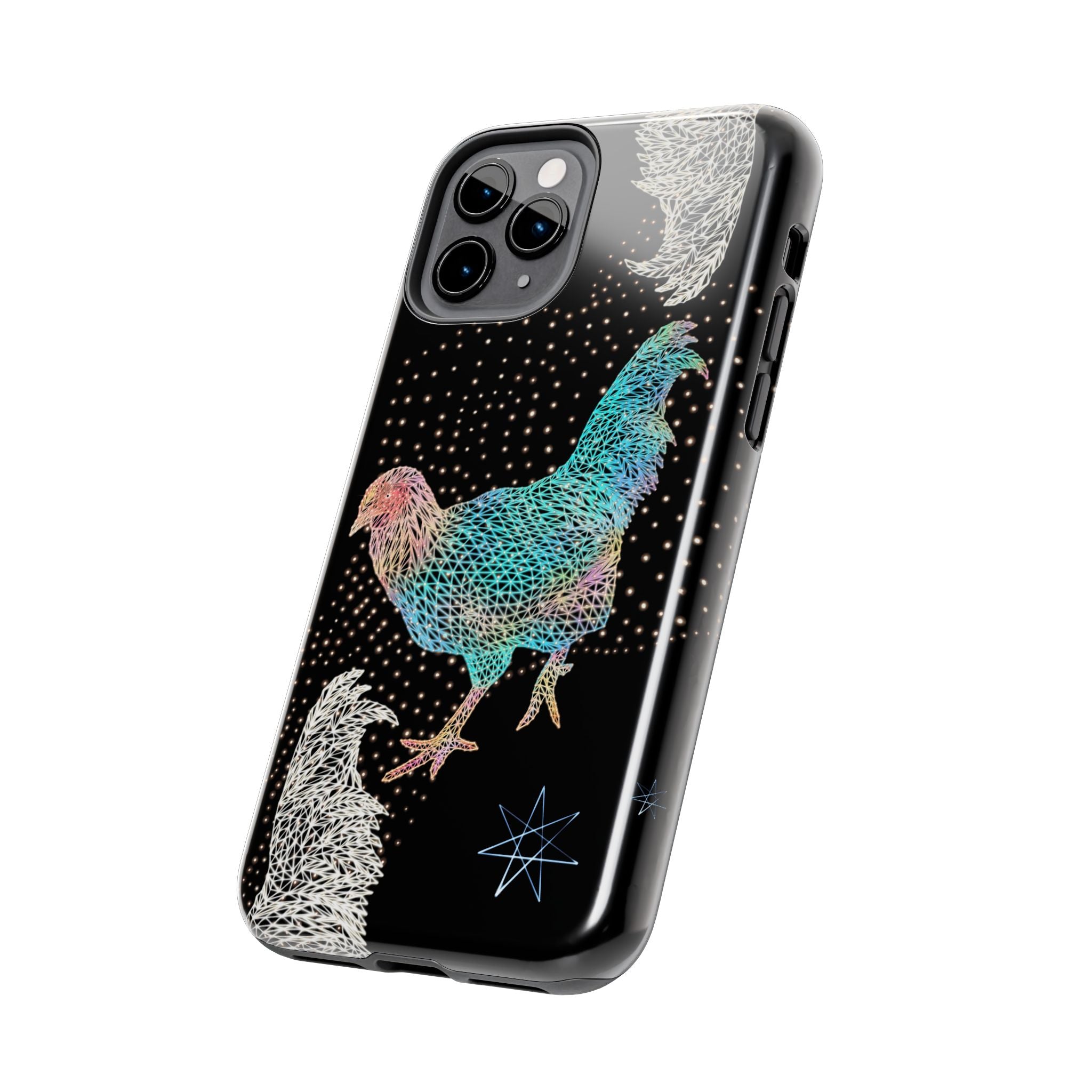 Phone Case - Fancy Rooster Neon Polygon Design, Tough Phone Cases for Adventurers, Unique Smartphone Protector, Gift for Tech Lovers, Stylish Cell Phone [...]