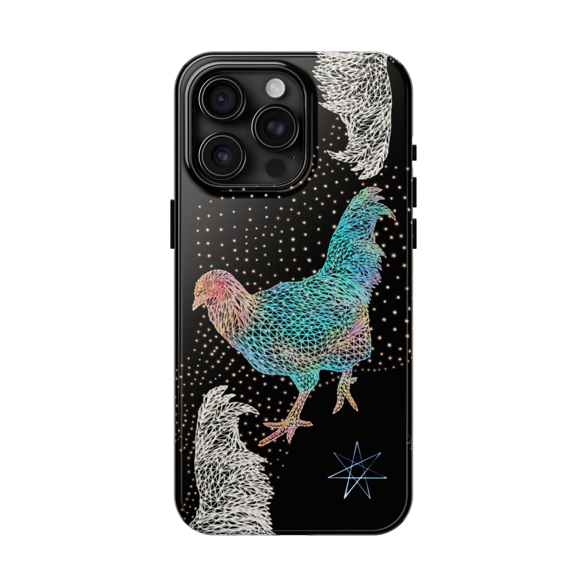 Phone Case - Fancy Rooster Neon Polygon Design, Tough Phone Cases for Adventurers, Unique Smartphone Protector, Gift for Tech Lovers, Stylish Cell Phone [...]
