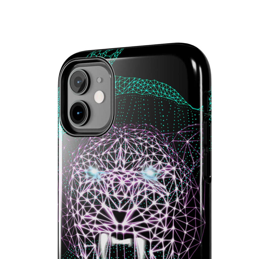Phone Case - Fierce Panther Neon Polygon Design, Tough Phone Cases for Adventurers, Unique Smartphone Protector, Gift for Tech Lovers, Stylish Cell Phone [...]