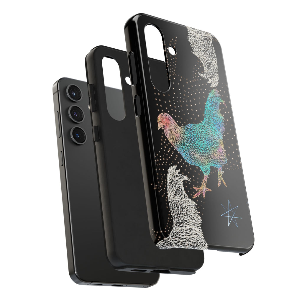 Phone Case - Fancy Rooster Neon Polygon Design, Tough Phone Cases for Adventurers, Unique Smartphone Protector, Gift for Tech Lovers, Stylish Cell Phone [...]