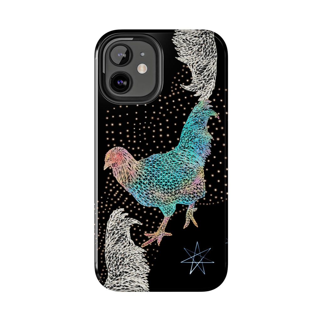 Phone Case - Fancy Rooster Neon Polygon Design, Tough Phone Cases for Adventurers, Unique Smartphone Protector, Gift for Tech Lovers, Stylish Cell Phone [...]