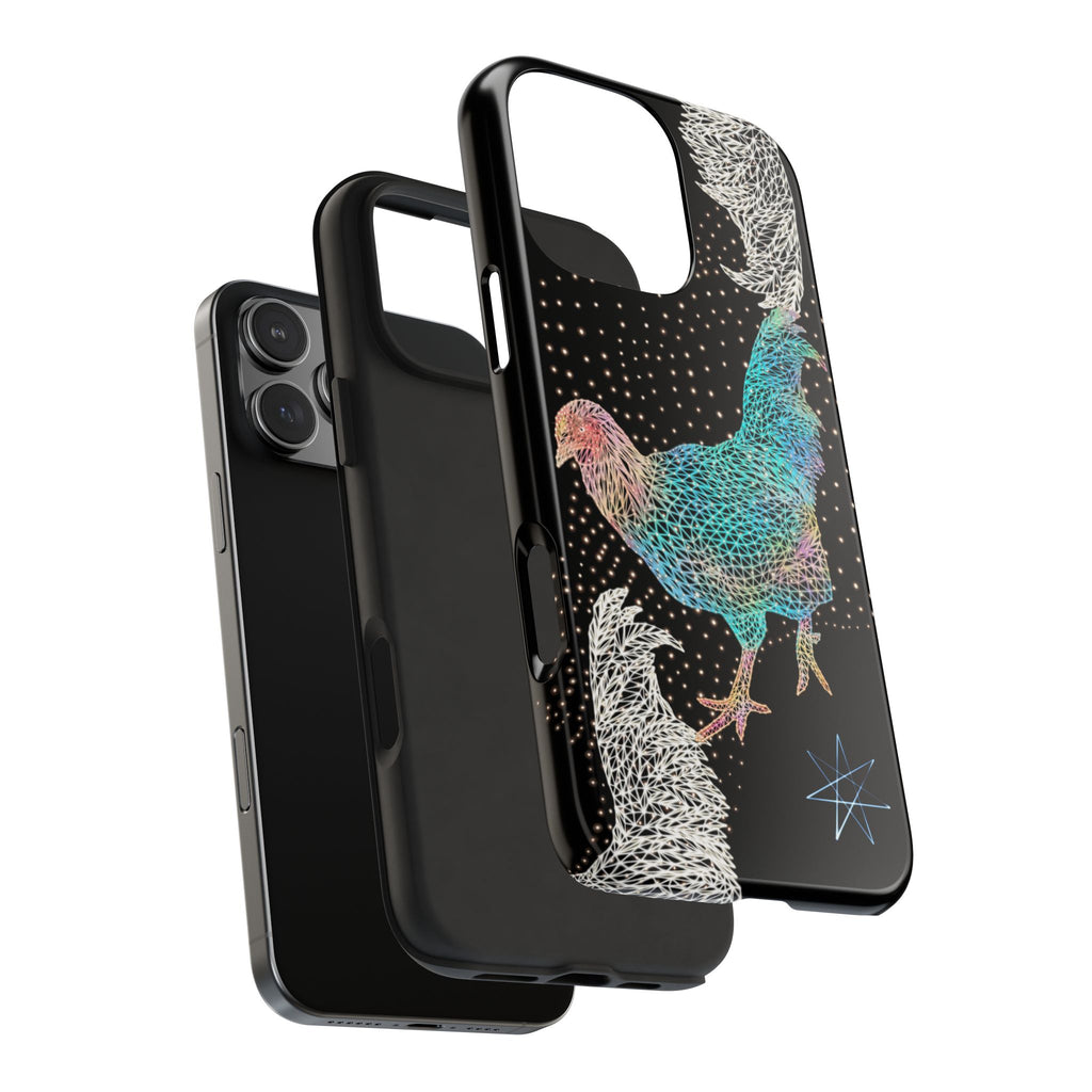 Phone Case - Fancy Rooster Neon Polygon Design, Tough Phone Cases for Adventurers, Unique Smartphone Protector, Gift for Tech Lovers, Stylish Cell Phone [...]
