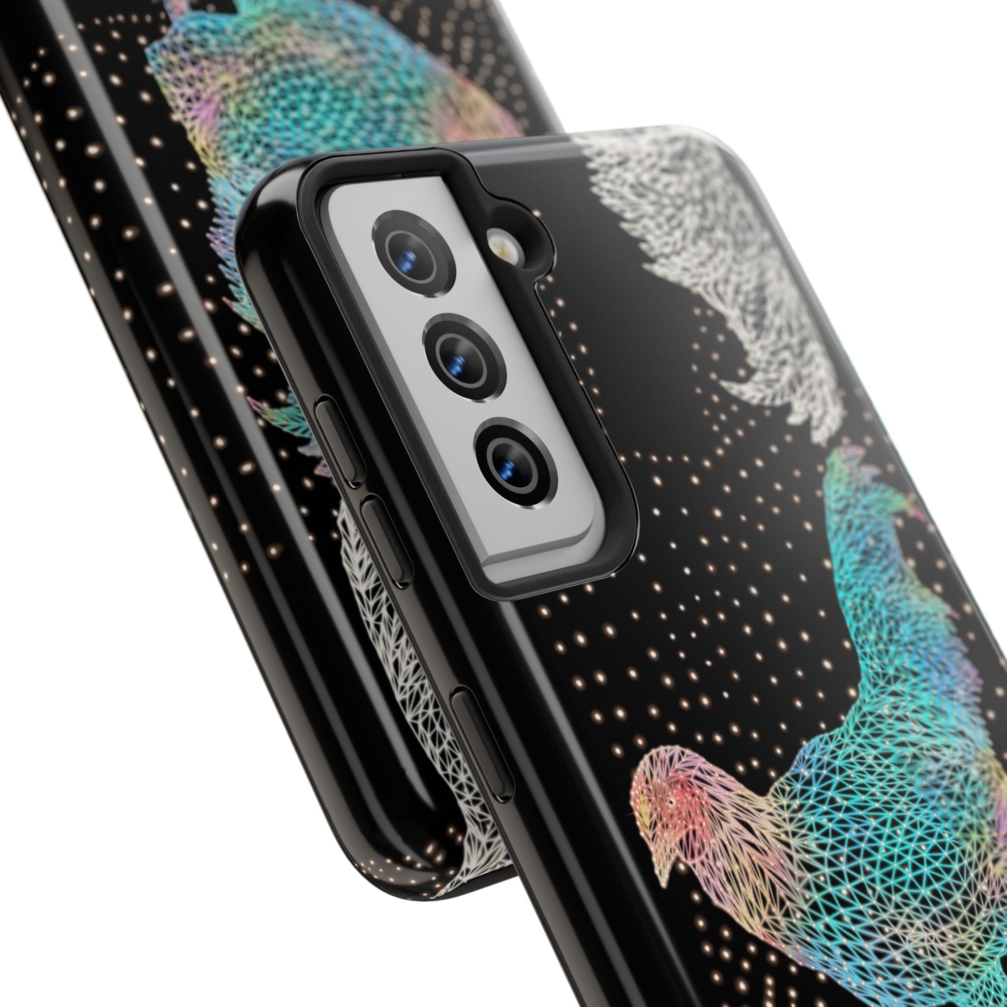 Phone Case - Fancy Rooster Neon Polygon Design, Tough Phone Cases for Adventurers, Unique Smartphone Protector, Gift for Tech Lovers, Stylish Cell Phone [...]