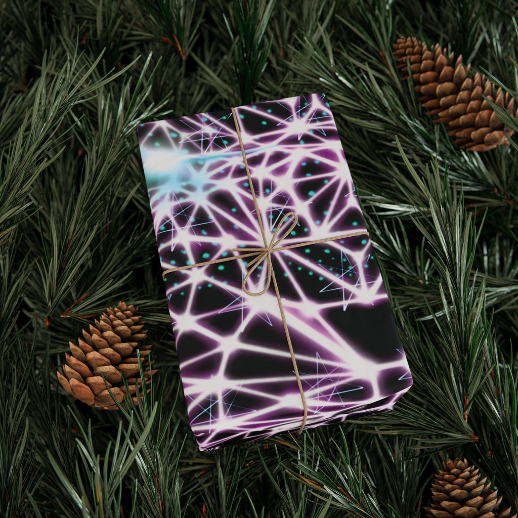 Wrapping Paper - Neon Polygon Fierce Design