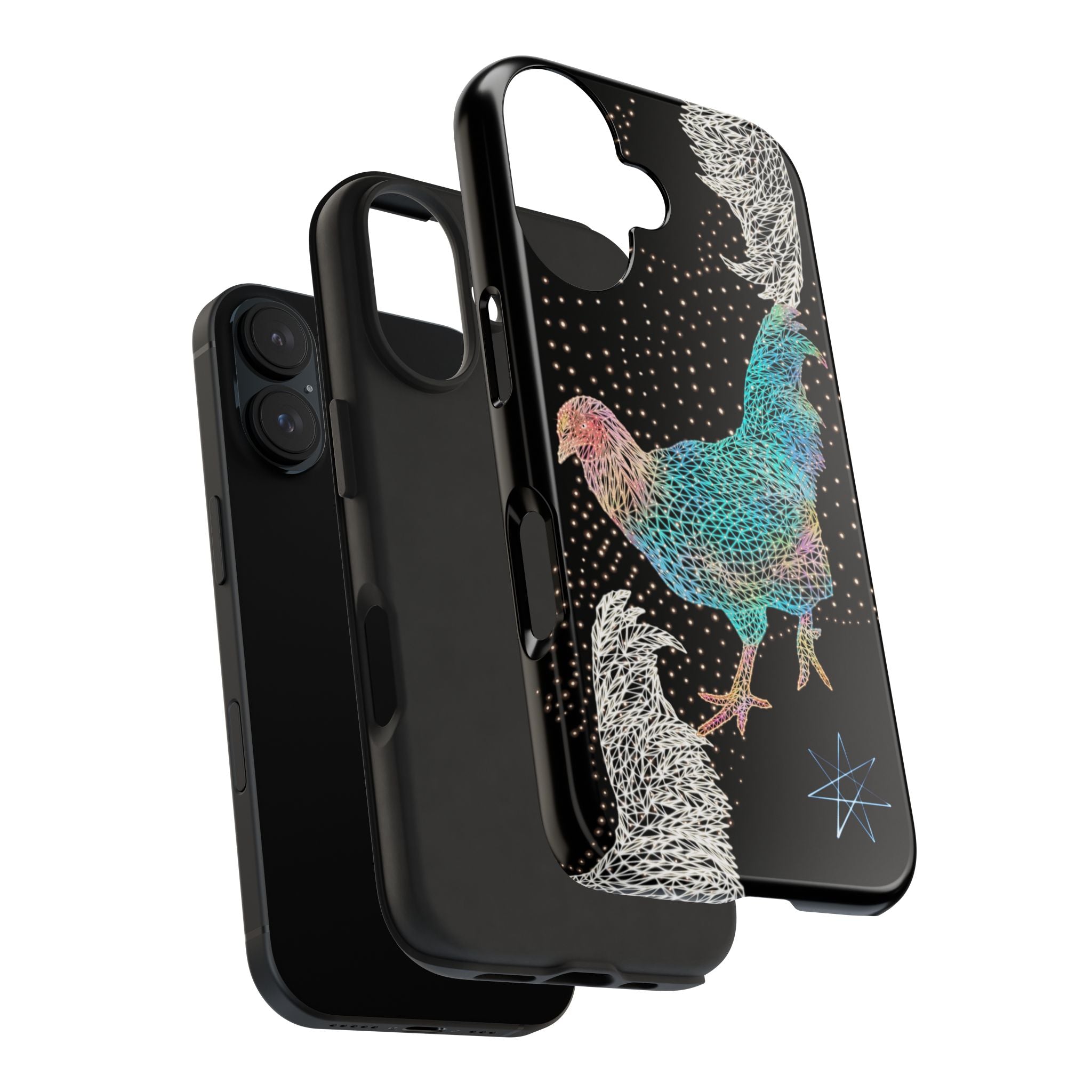 Phone Case - Fancy Rooster Neon Polygon Design, Tough Phone Cases for Adventurers, Unique Smartphone Protector, Gift for Tech Lovers, Stylish Cell Phone [...]