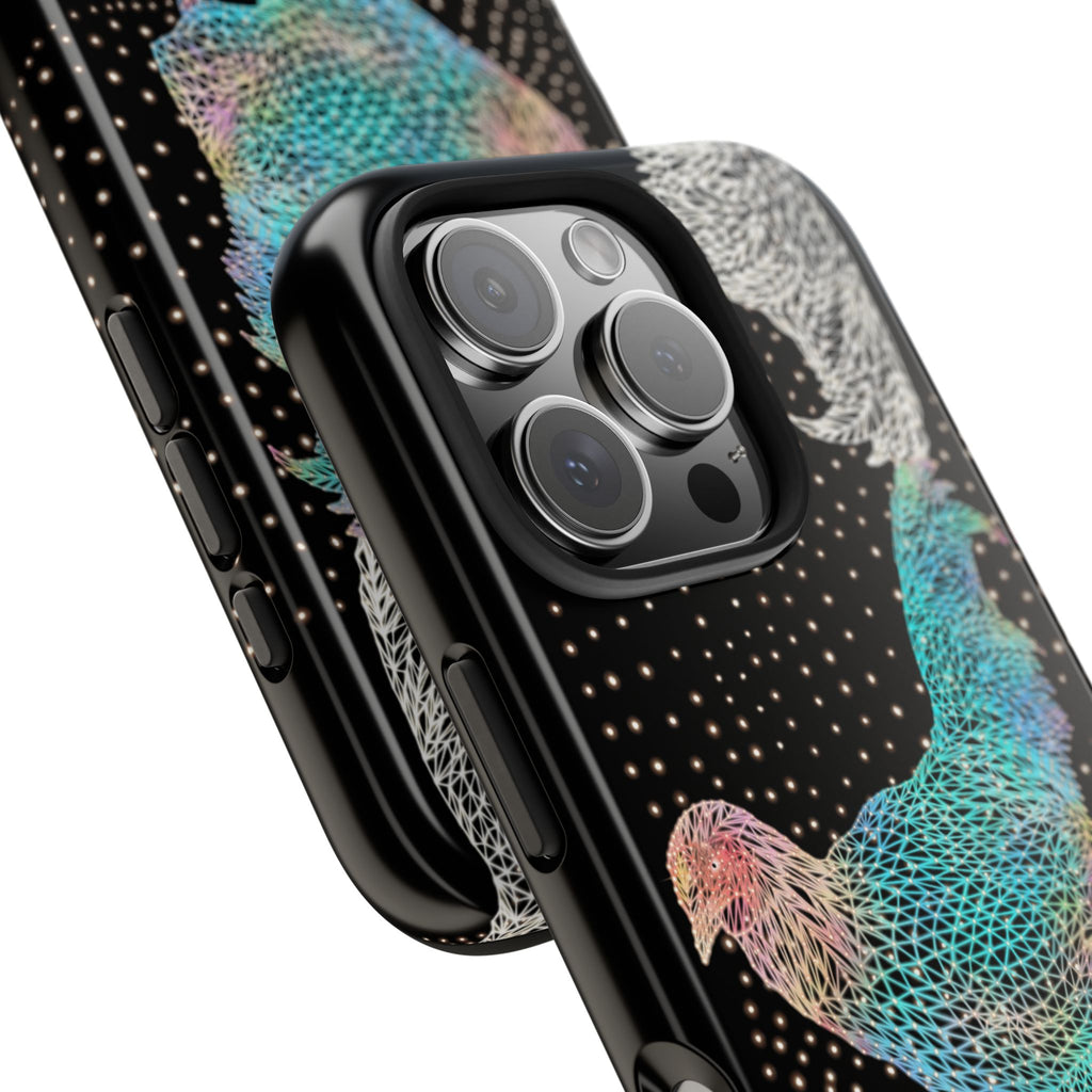 Phone Case - Fancy Rooster Neon Polygon Design, Tough Phone Cases for Adventurers, Unique Smartphone Protector, Gift for Tech Lovers, Stylish Cell Phone [...]